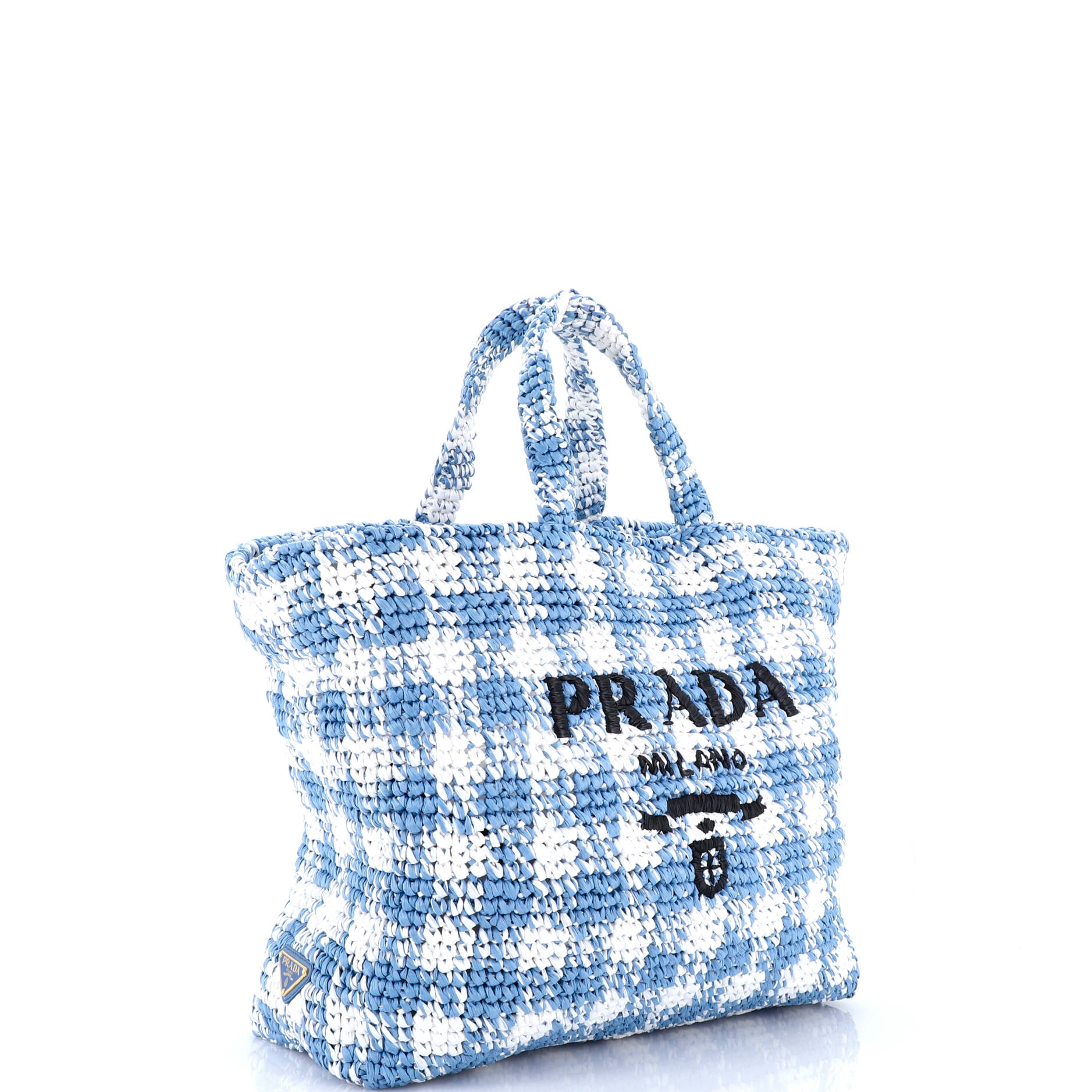 Logo Tote Raffia Large