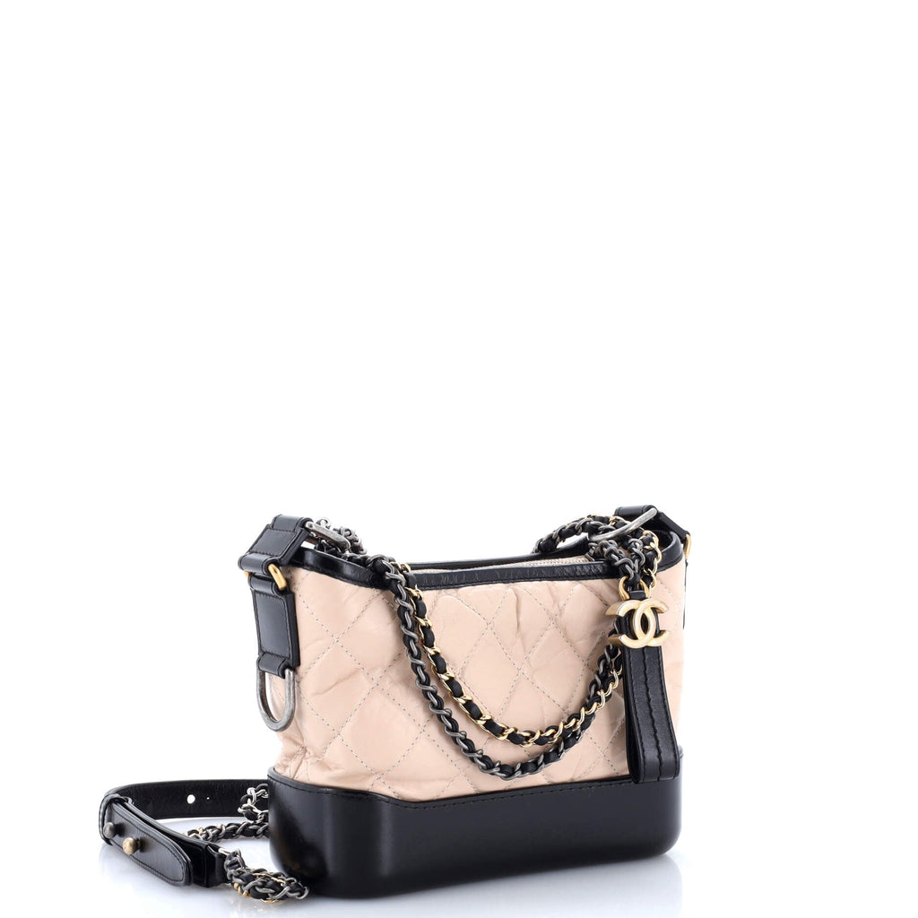 Gabrielle Hobo Quilted Aged Calfskin Small
