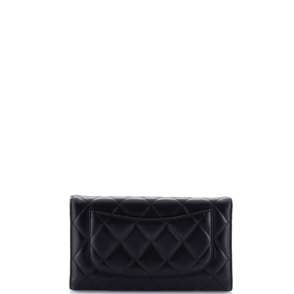 L-Flap Wallet Quilted Lambskin Long
