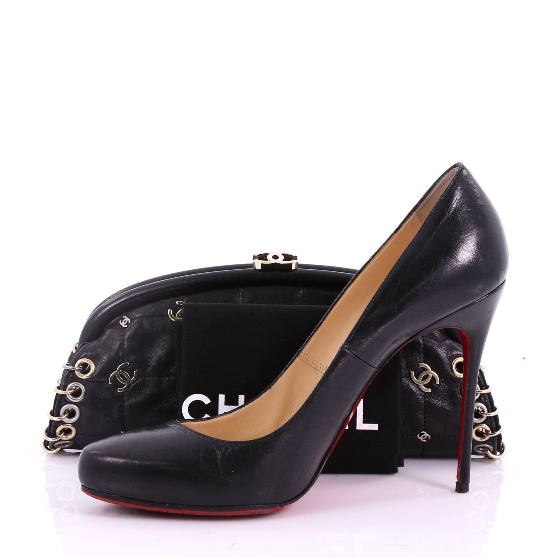 CC Punk Timeless Clutch Quilted Leather