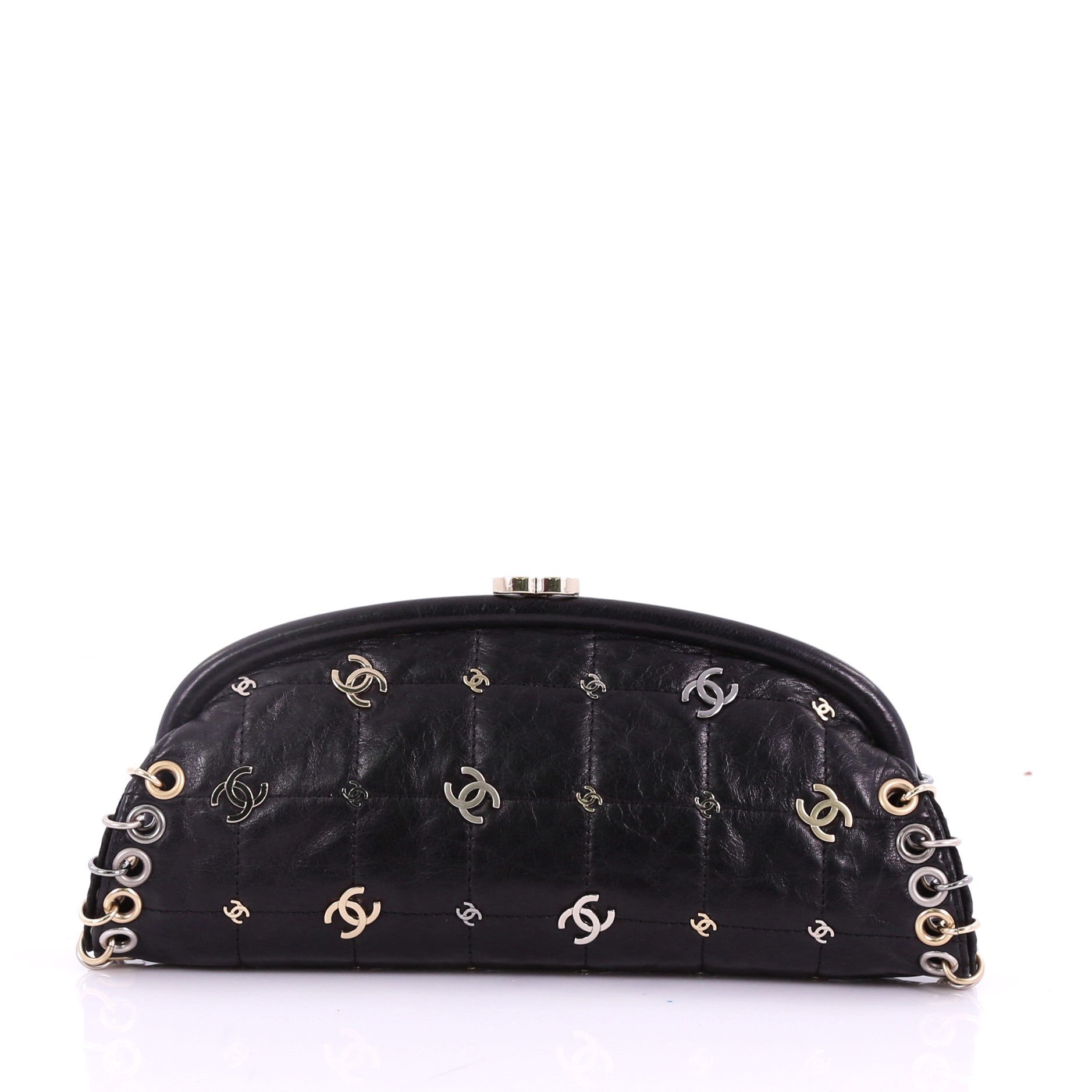 CC Punk Timeless Clutch Quilted Leather