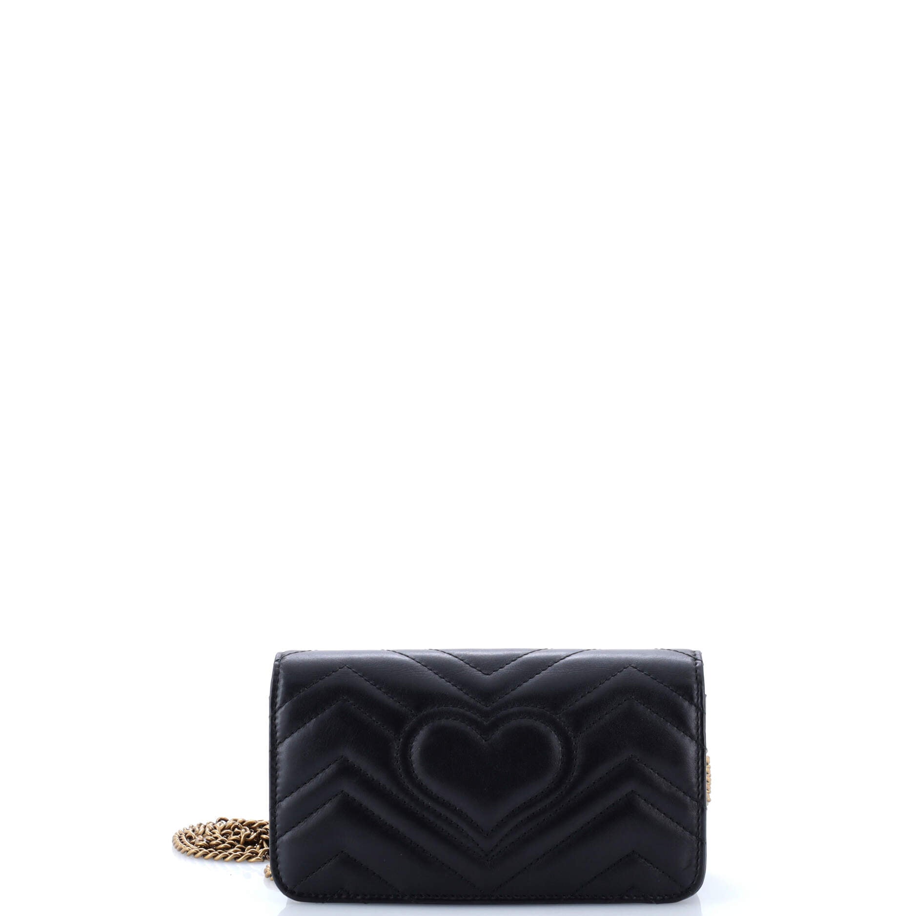 GG Marmont Chain Flap Bag Embellished Matelasse Leather Mini