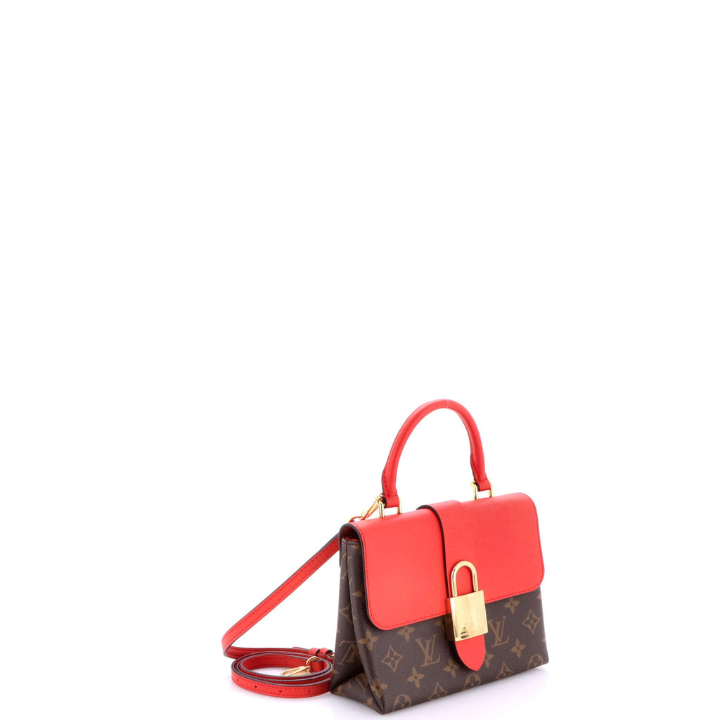 Locky Handbag Monogram Canvas with Leather BB