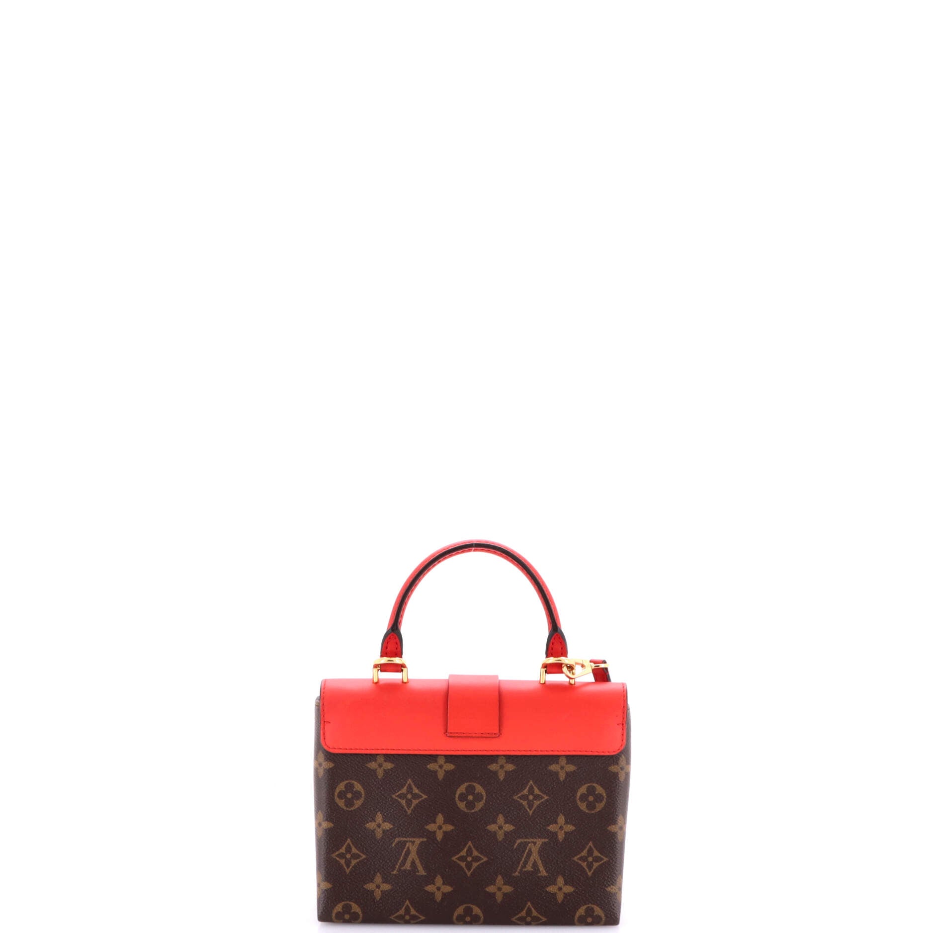 Locky Handbag Monogram Canvas with Leather BB