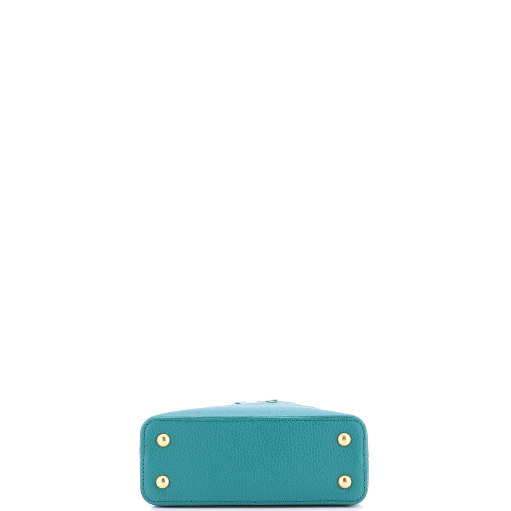 Capucines Bag Leather with Snakeskin Mini