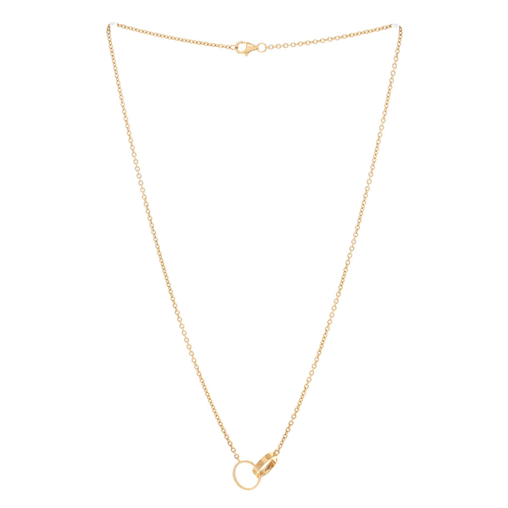 Love Interlocking Necklace 18K Yellow Gold
