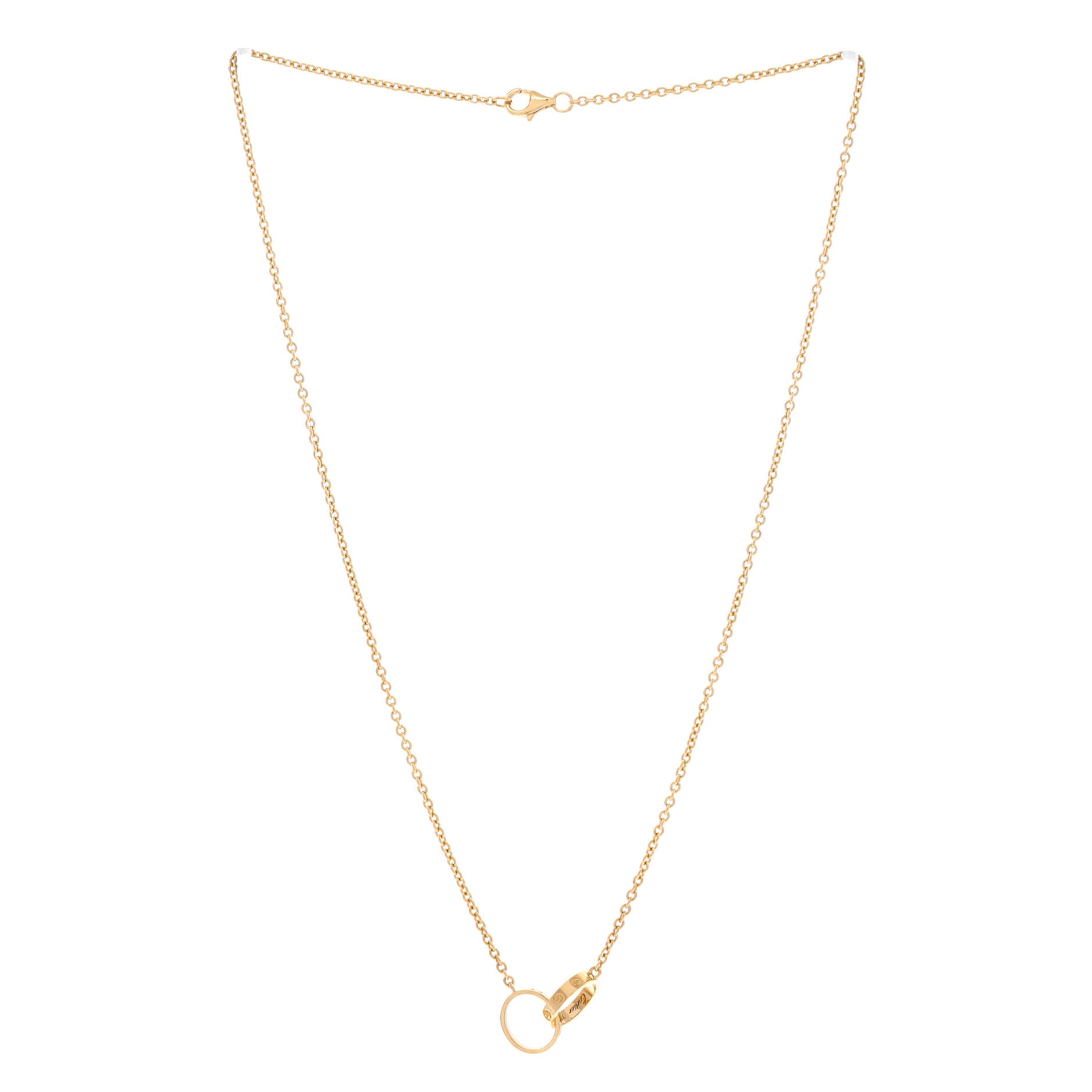 Love Interlocking Necklace 18K Yellow Gold
