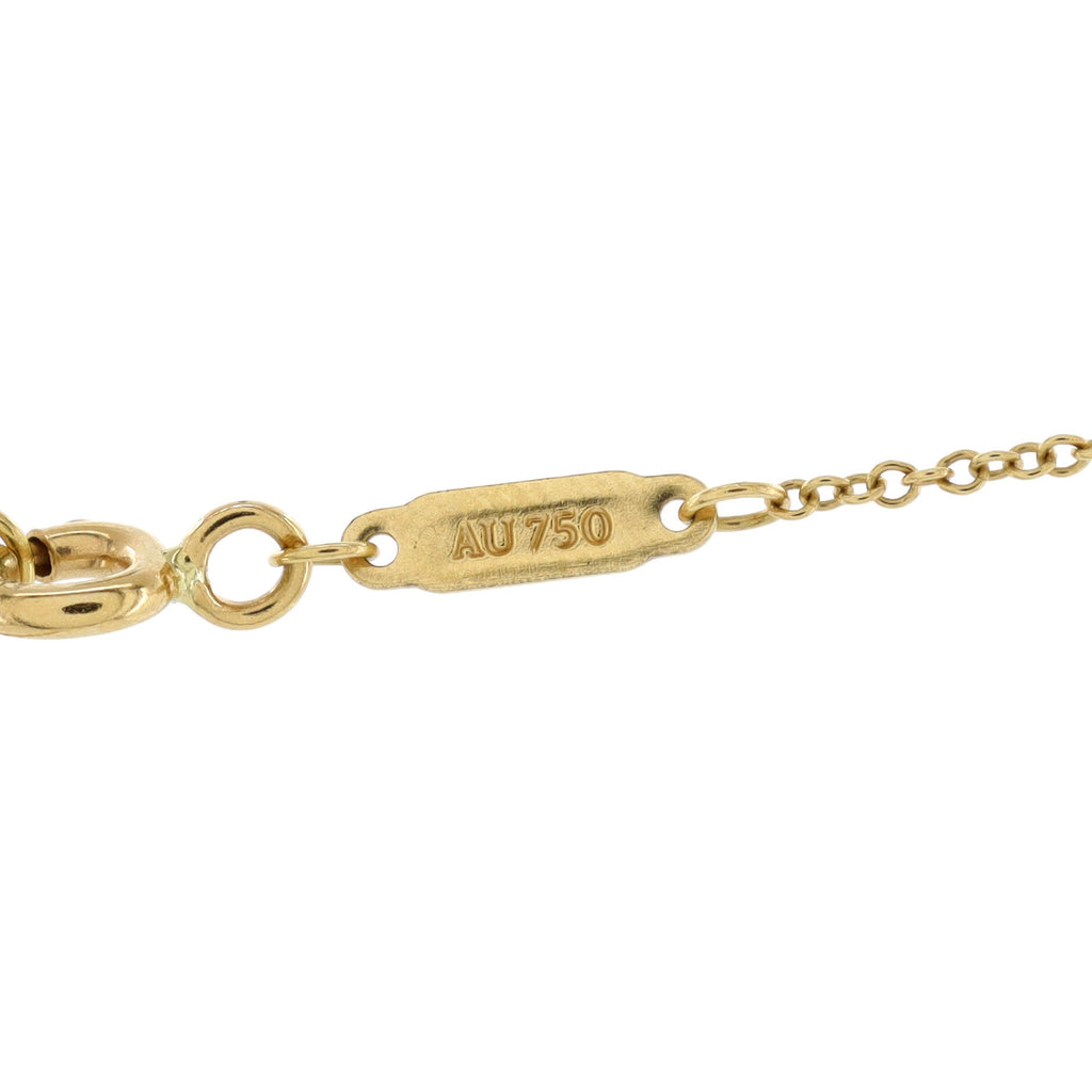 T Smile Pendant Necklace 18K Yellow Gold Large