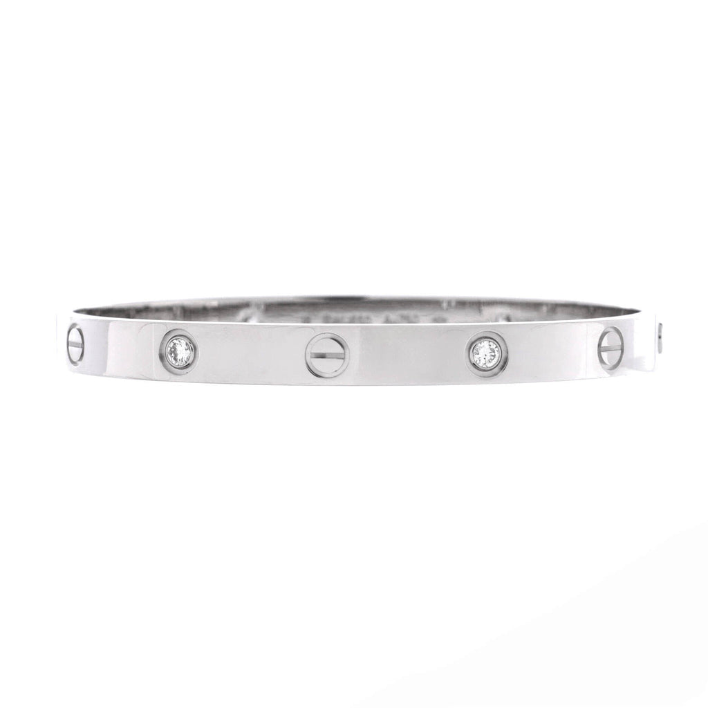 Love 4 Diamond Bracelet 18K White Gold and Diamonds