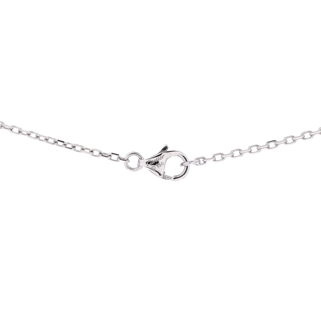 C Heart de Cartier Pendant Necklace 18K White Gold with Diamonds Extra Small