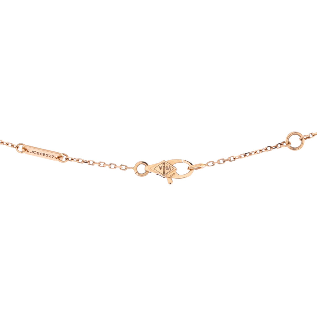 Frivole Pendant Necklace 18K Rose Gold with Pave Diamonds Mini