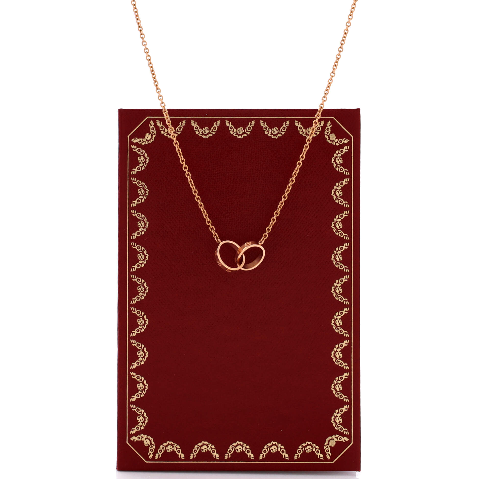 Love Interlocking Necklace 18K Rose Gold