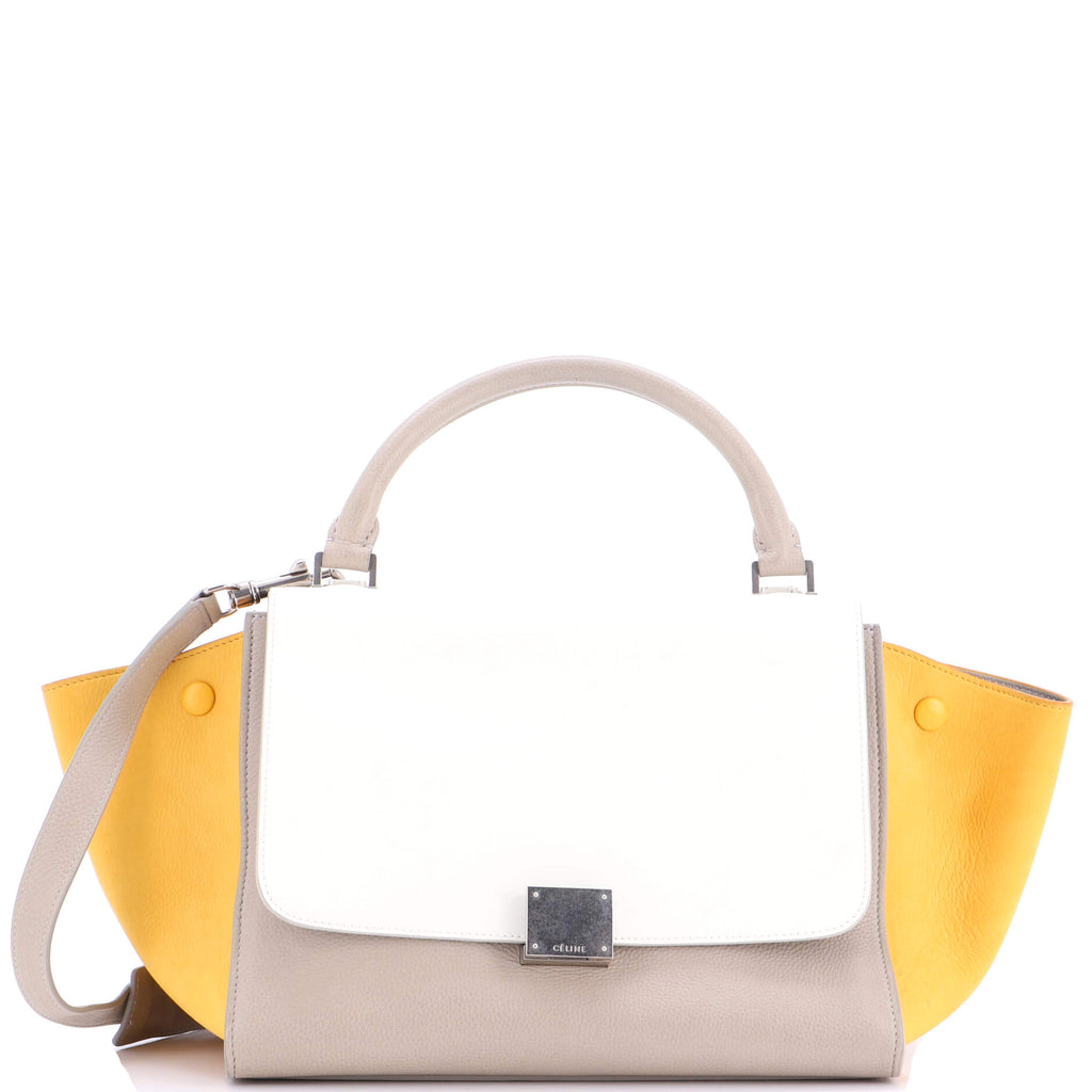 Trapeze Bag Leather with Patent Small