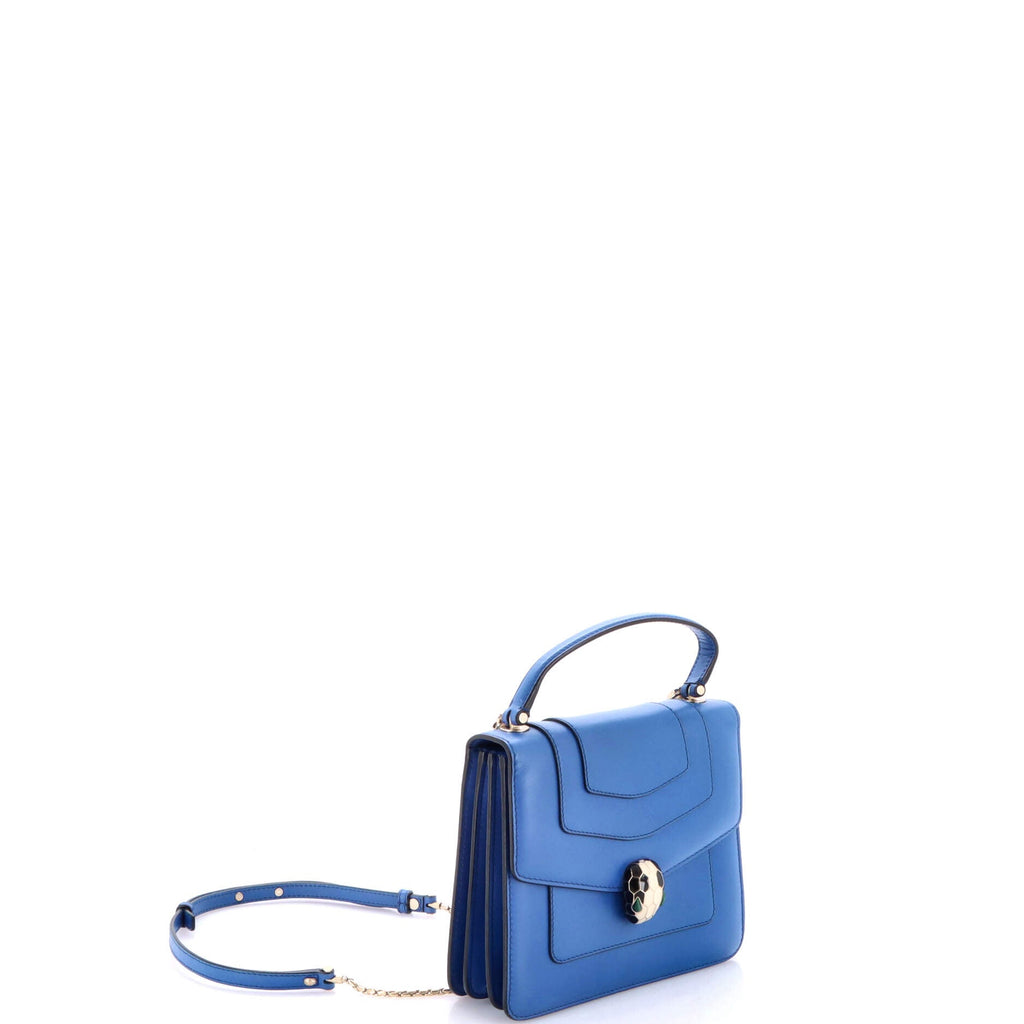 Serpenti Forever Top Handle Bag Leather Small