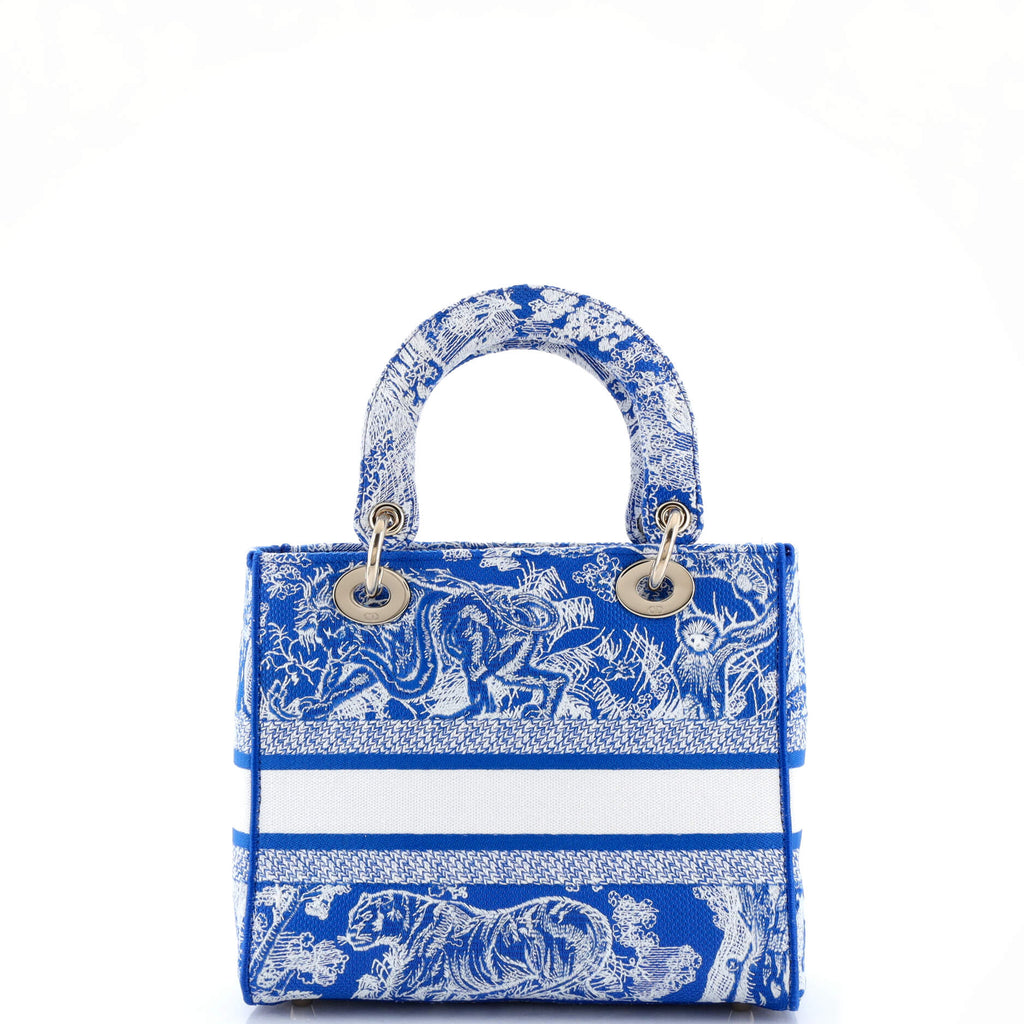 Toile de Jouy Lady D-Lite Bag Embroidered Canvas