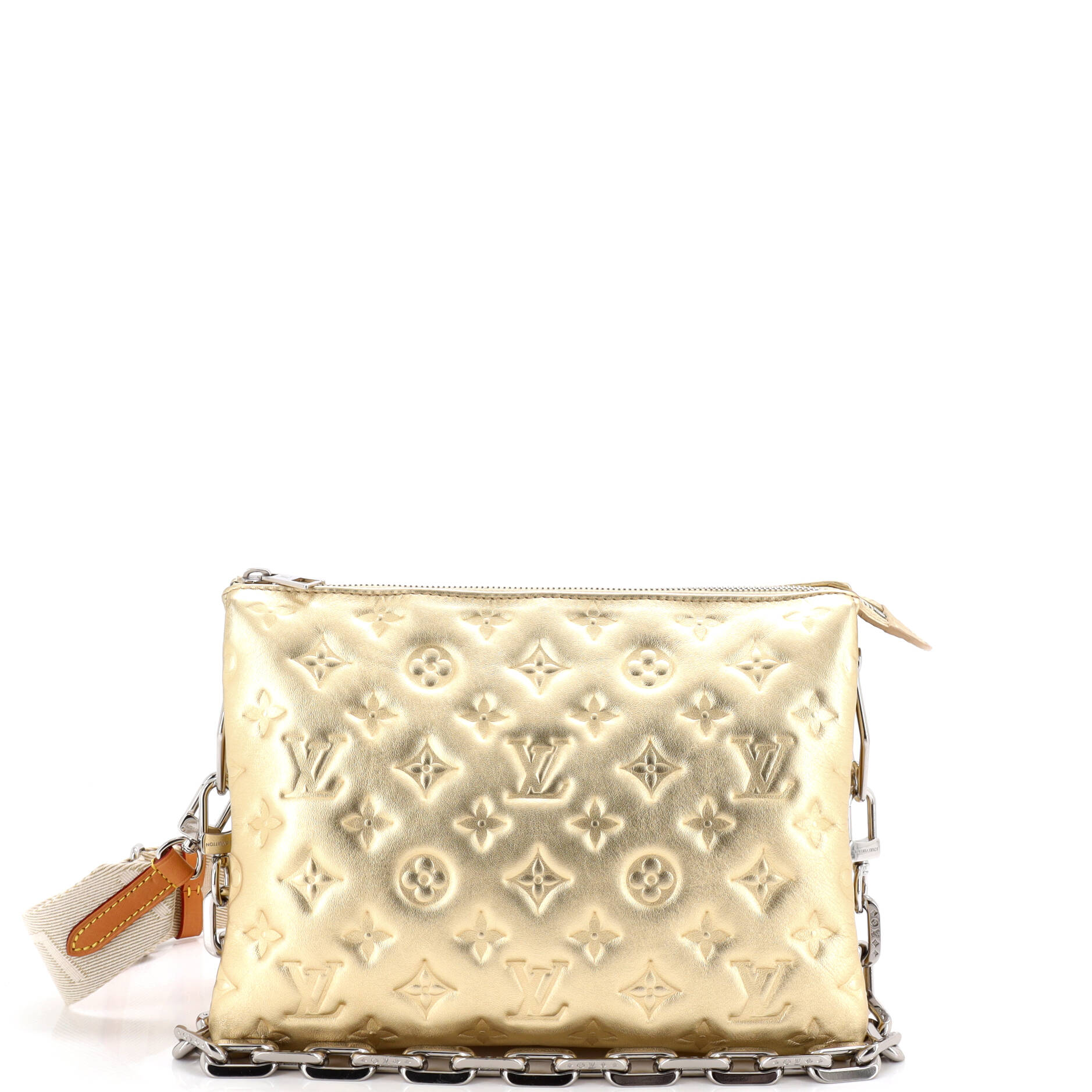 Coussin Bag Monogram Embossed Lambskin PM