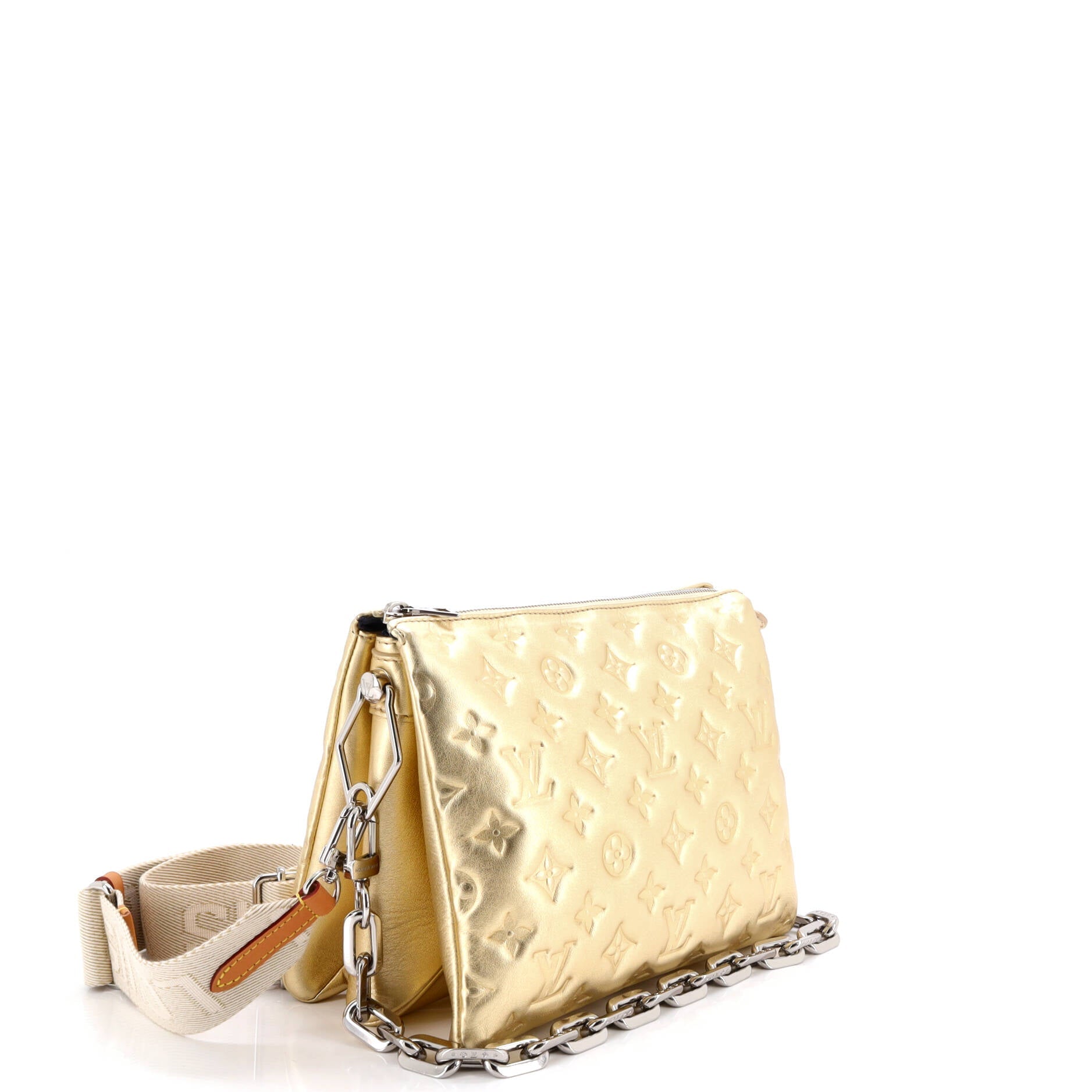 Coussin Bag Monogram Embossed Lambskin PM