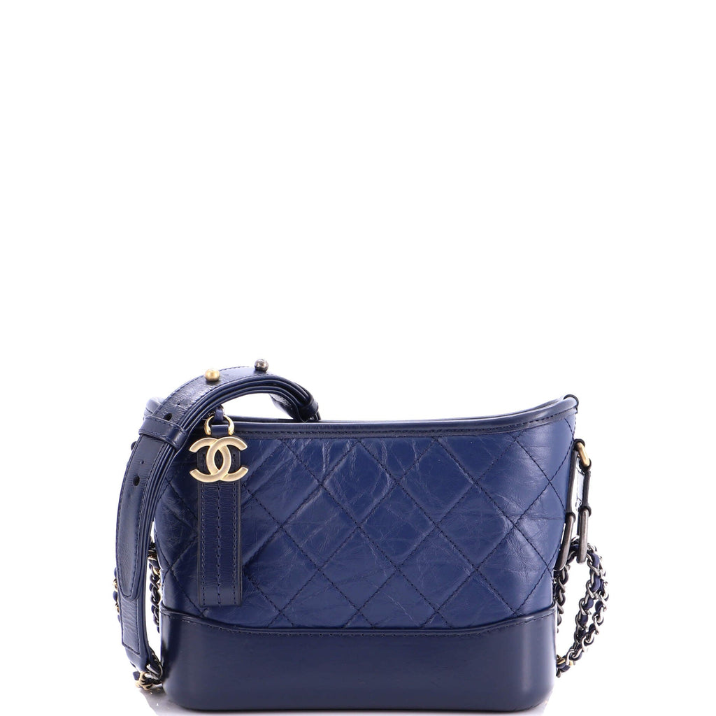 Gabrielle Hobo Quilted Aged Calfskin Small