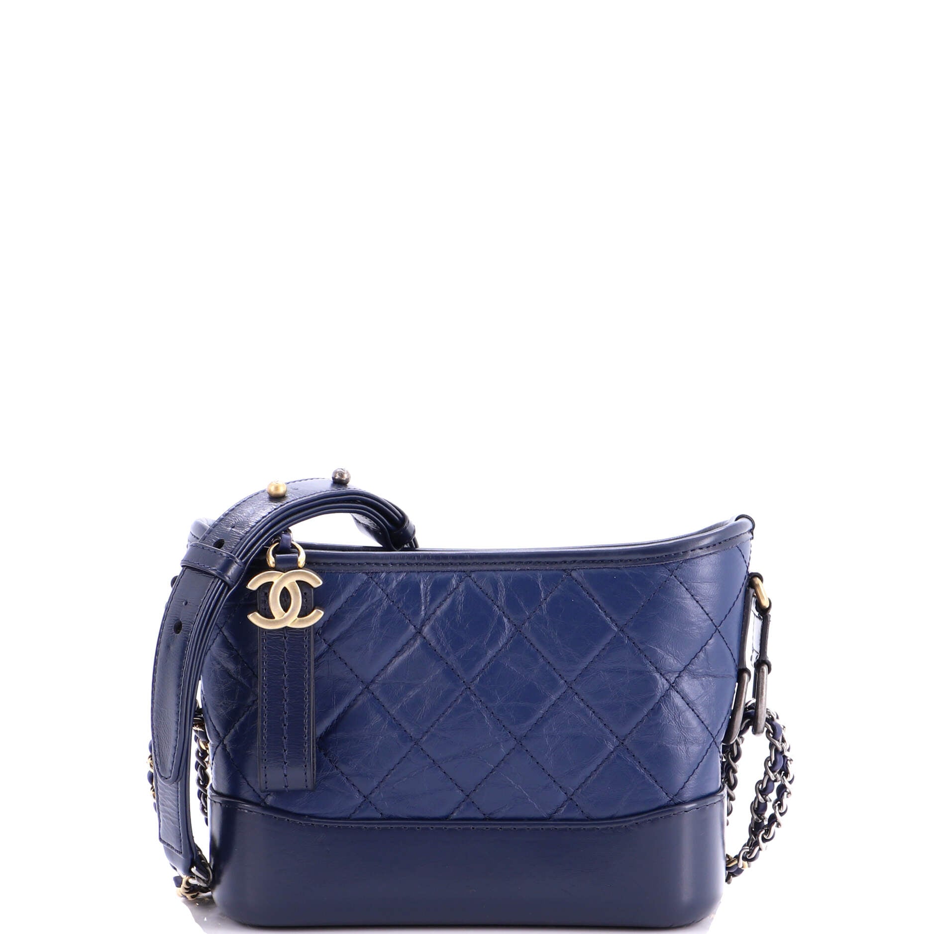 Gabrielle Hobo Quilted Aged Calfskin Small
