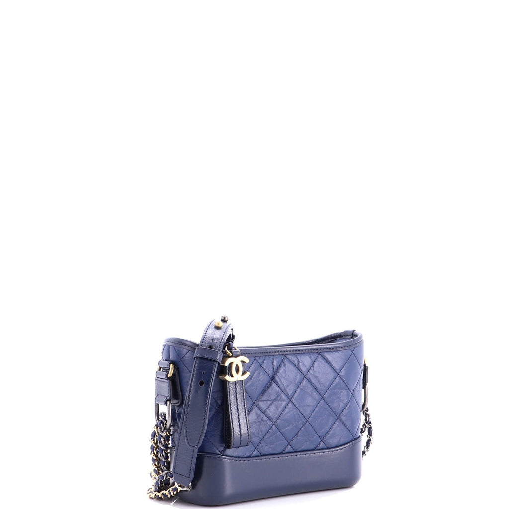 Gabrielle Hobo Quilted Aged Calfskin Small
