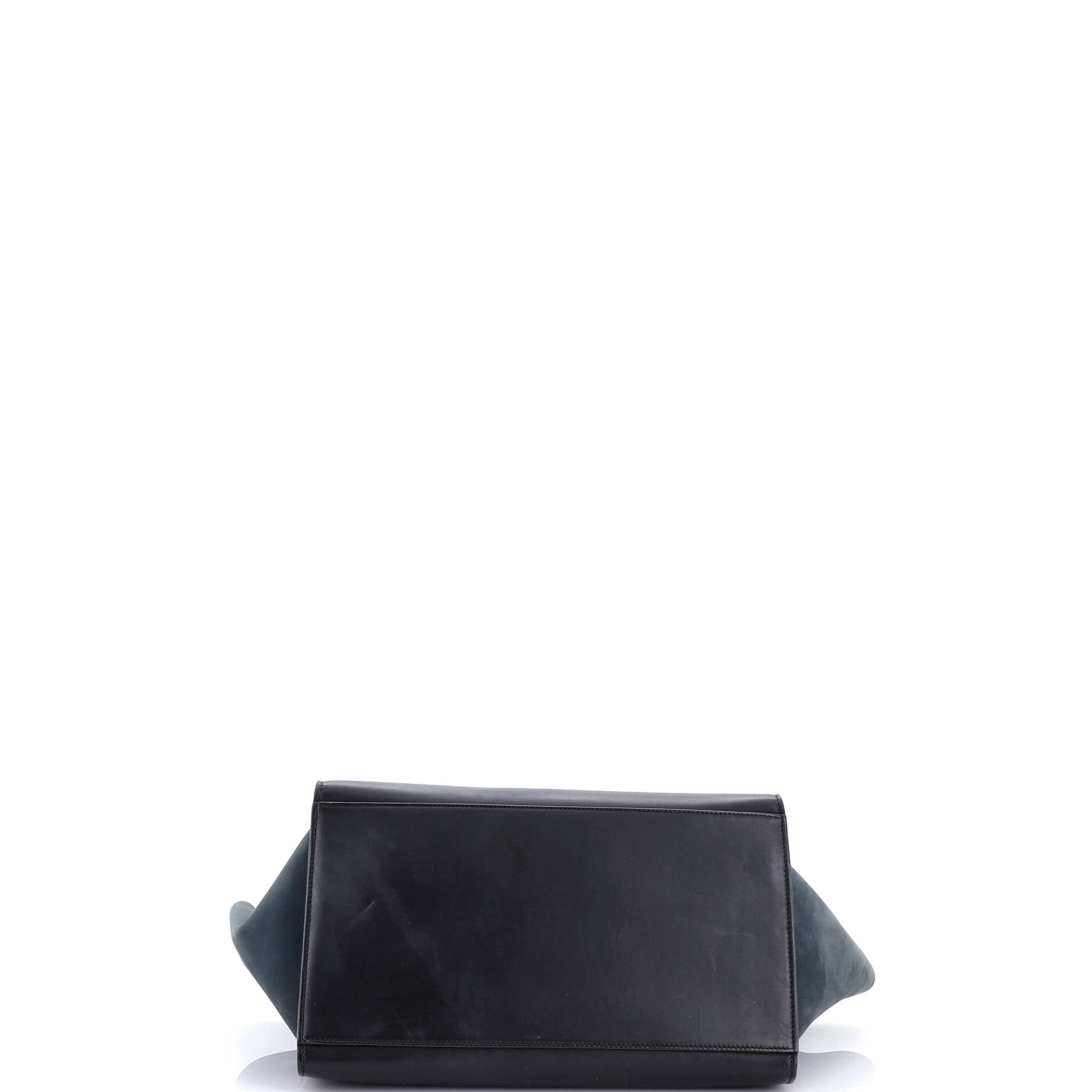 Trapeze Bag Crocodile Embossed Nubuck Medium