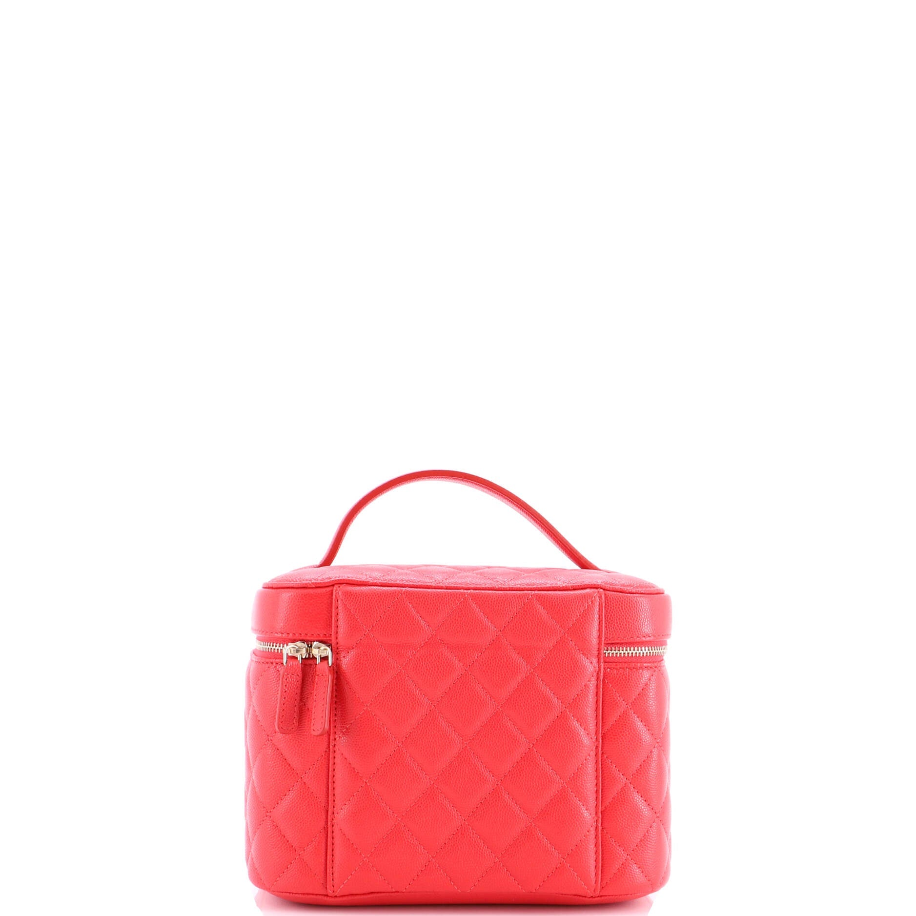 Classic Vanity Case Quilted Caviar Medium