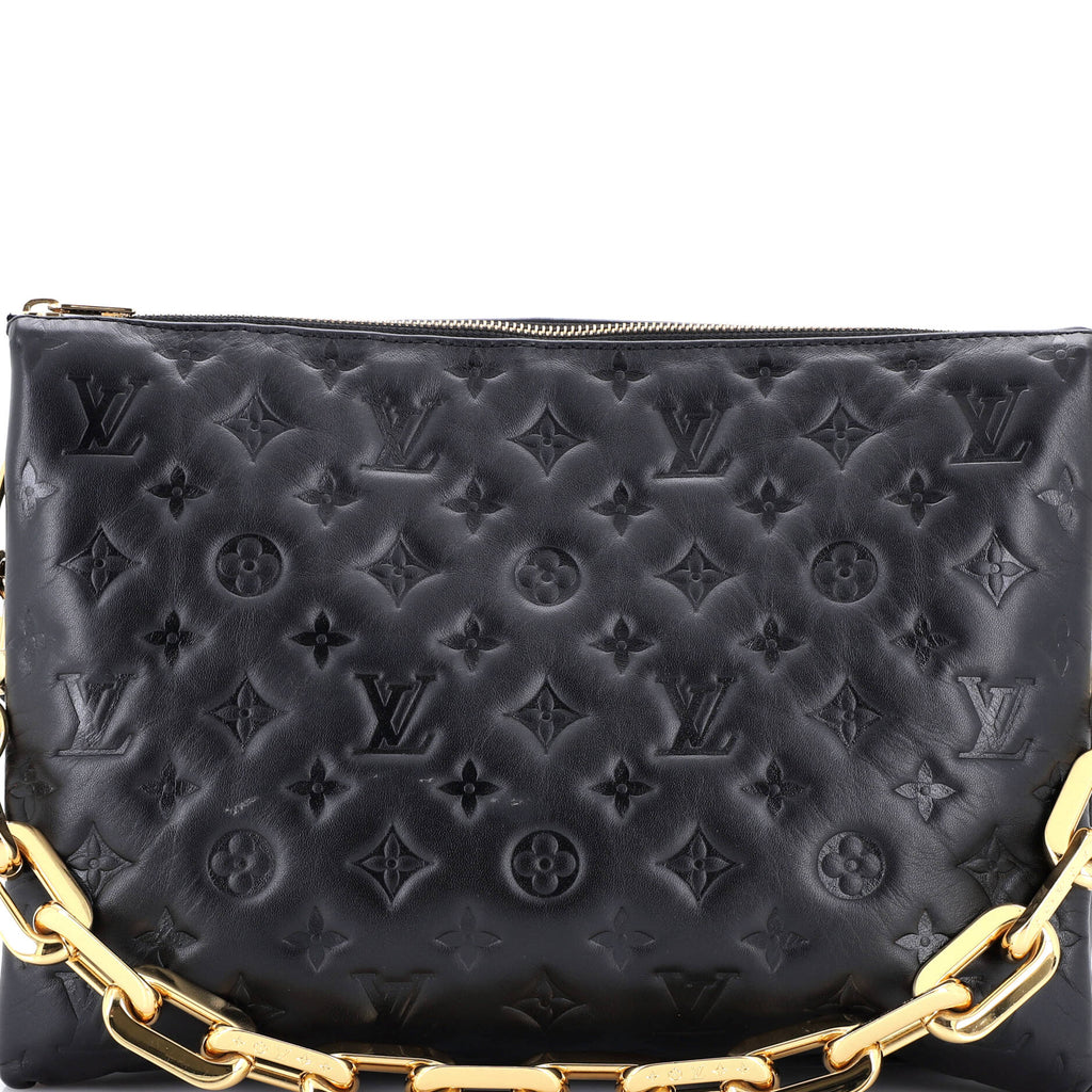 Coussin Bag Monogram Embossed Lambskin MM