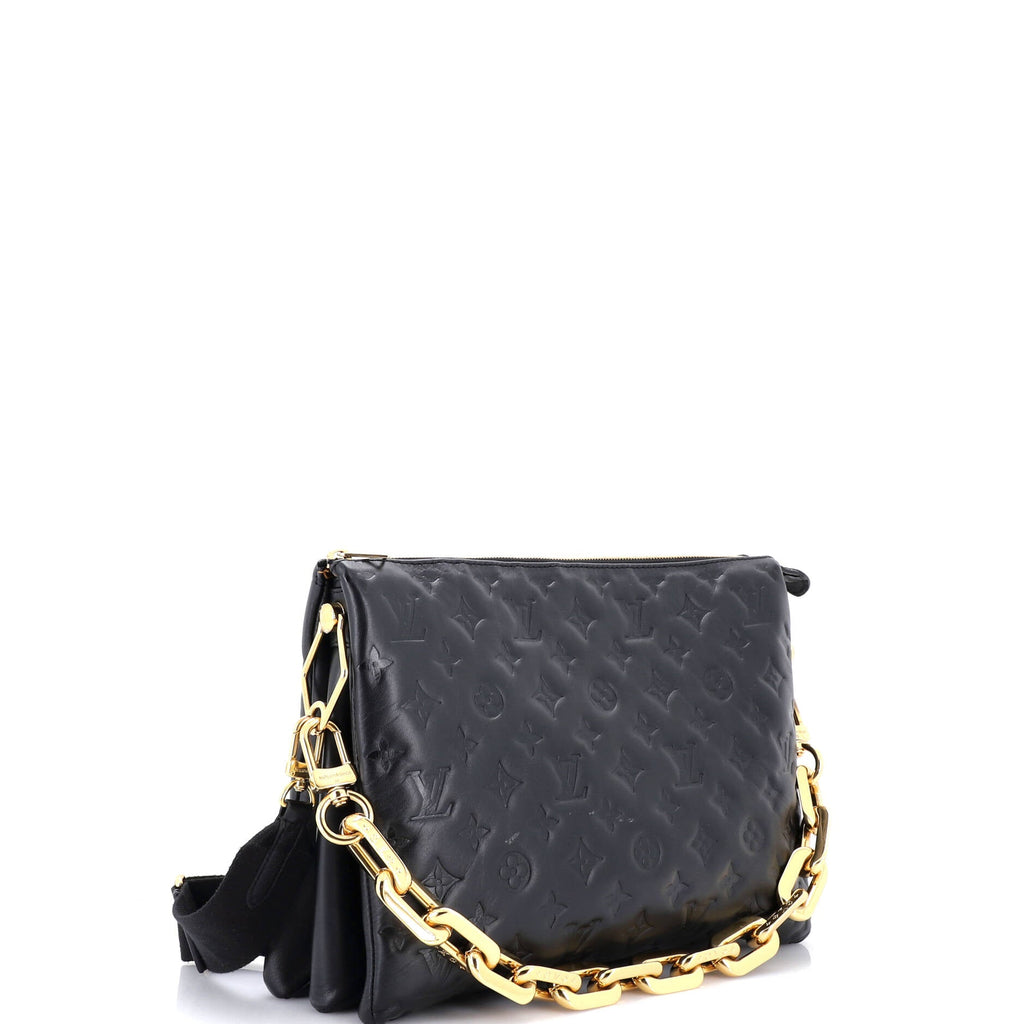 Coussin Bag Monogram Embossed Lambskin MM