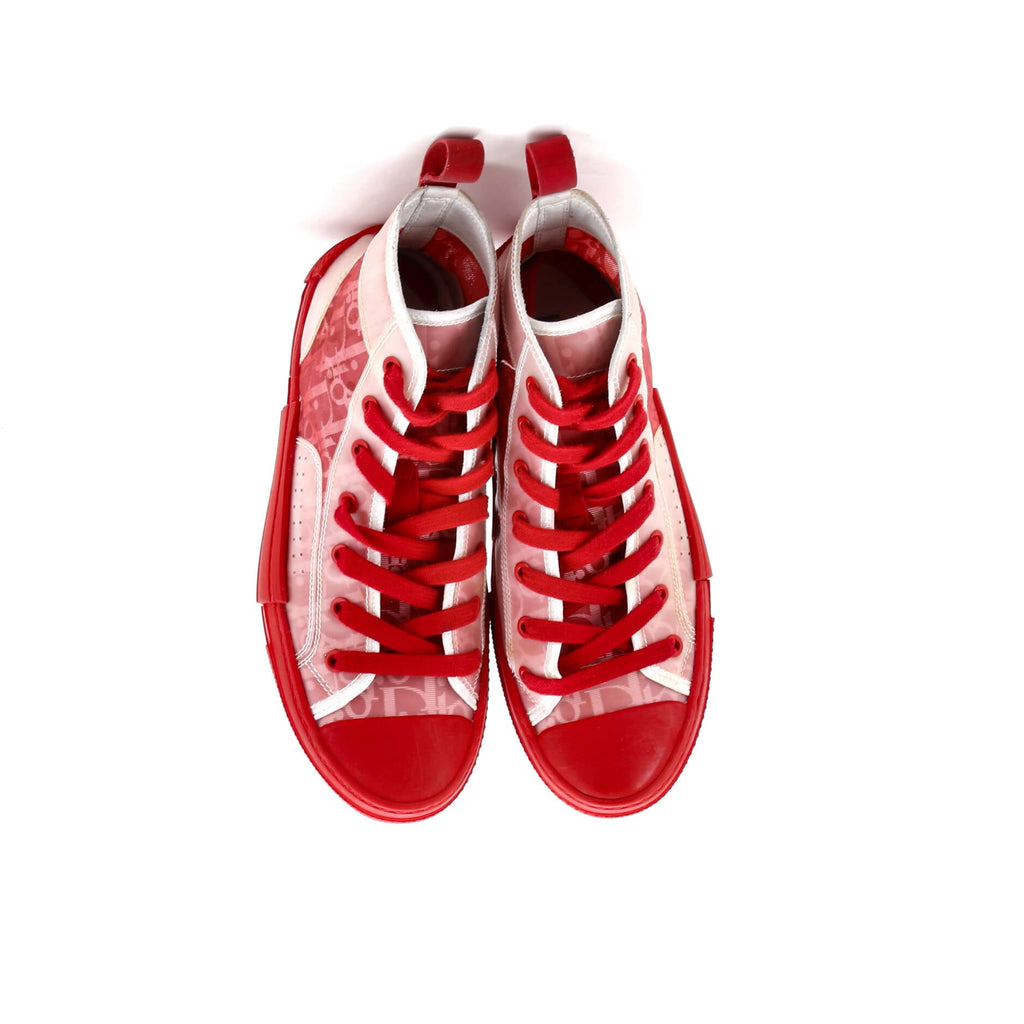 Men's B23 High-Top Sneakers Oblique Coated Canvas and PVC