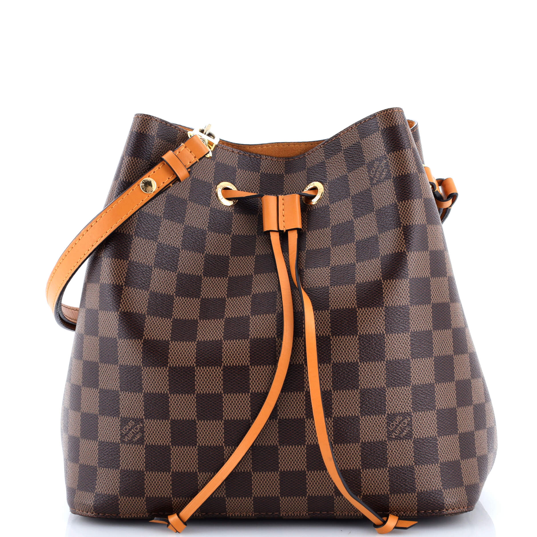 NeoNoe Handbag Damier with Leather MM