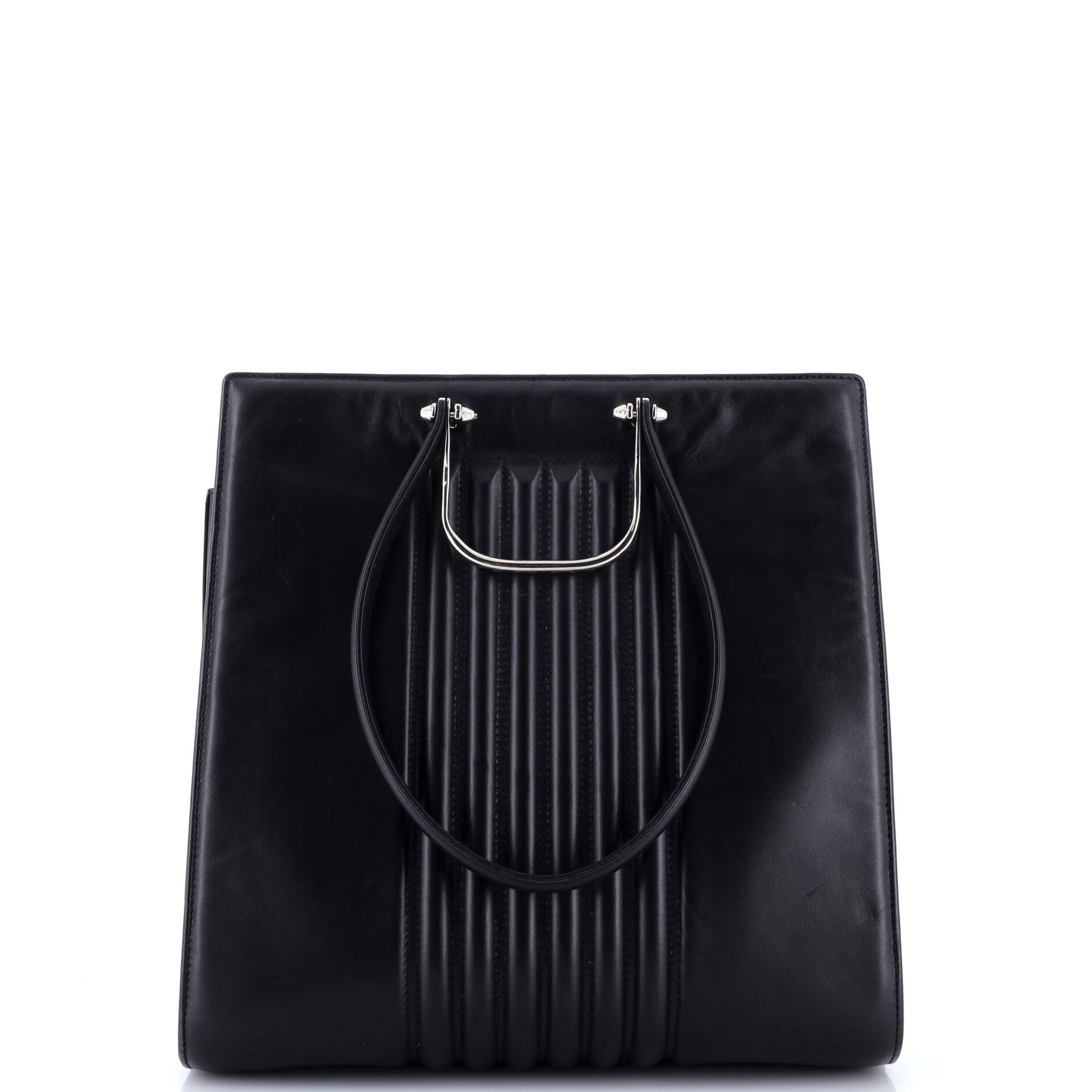 The Tall Story Tote Vertical Quilted Leather