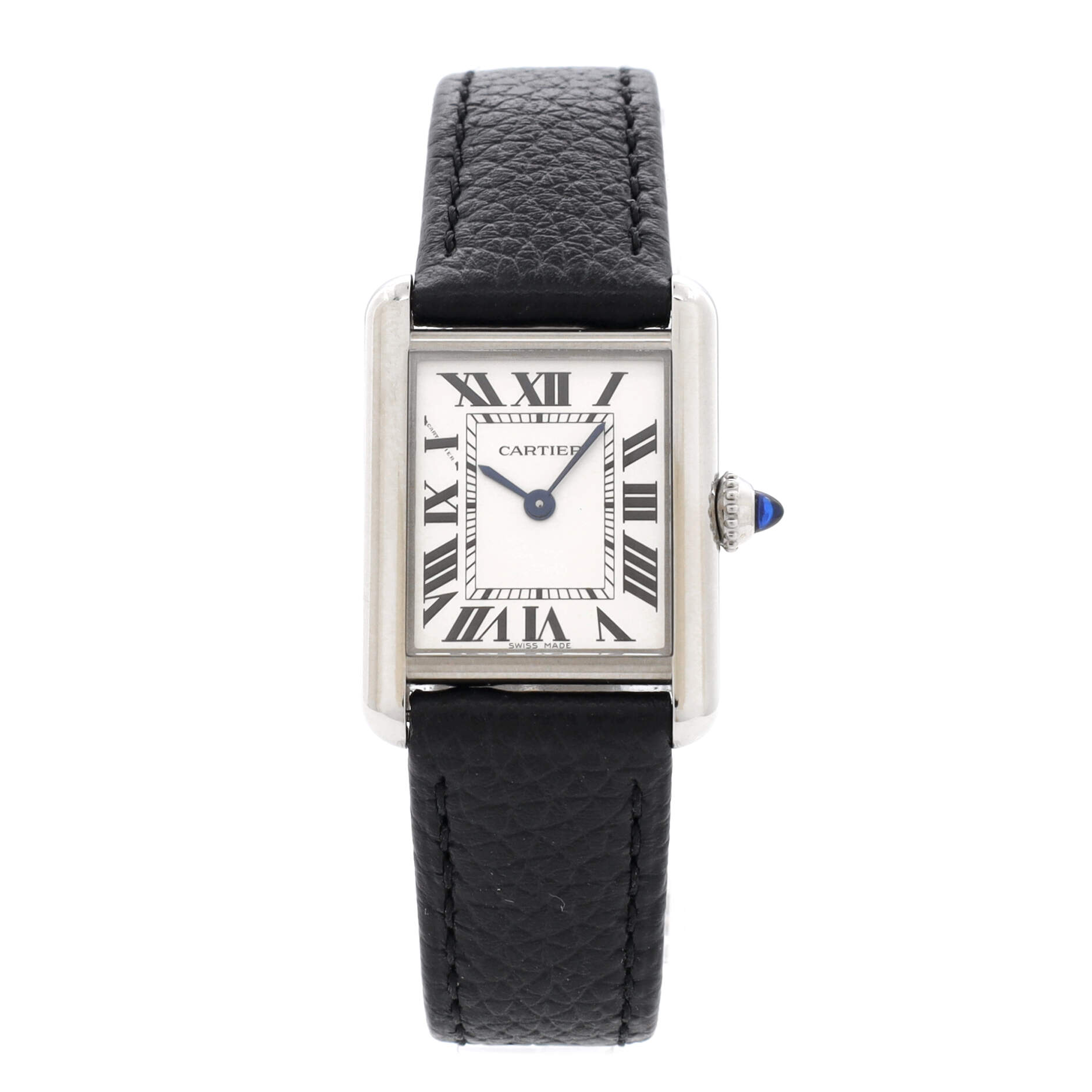 Must de Cartier Tank Quartz Watch Stainless Steel and Leather 22