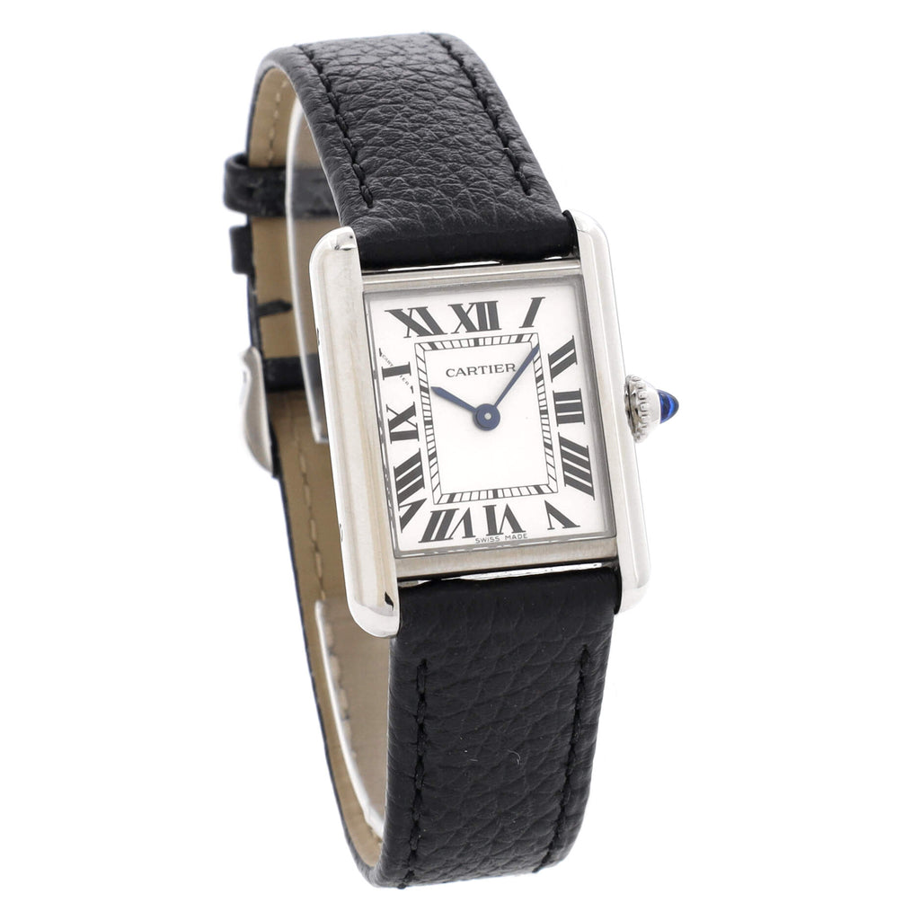 Must de Cartier Tank Quartz Watch Stainless Steel and Leather 22