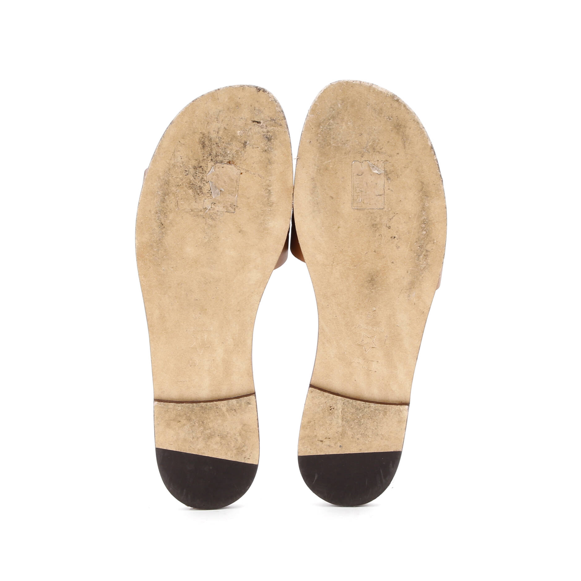 Women's Dway Flat Sandals Leather