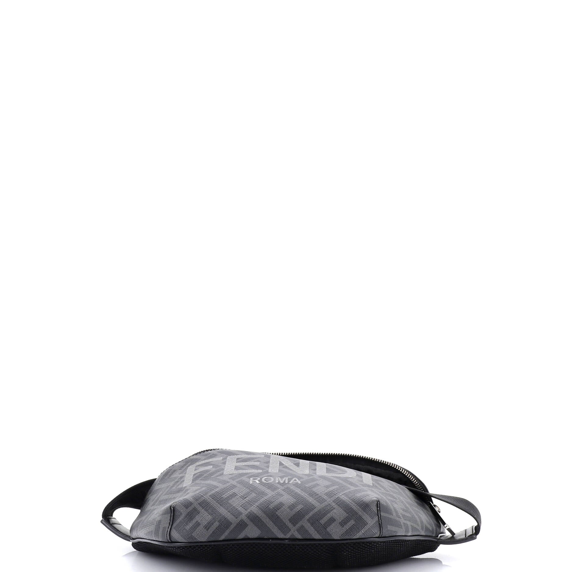 FF 1974 Logo Waist Bag Zucca Coated Canvas Medium