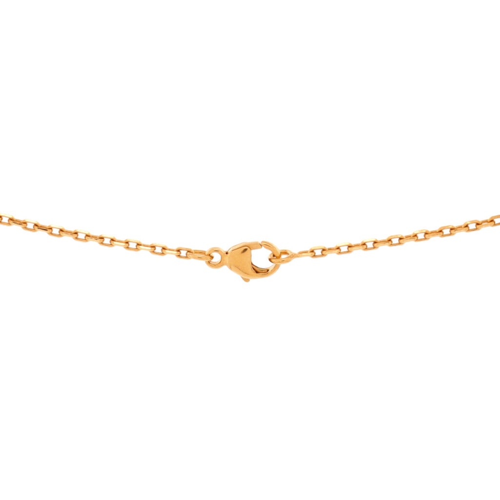 Pop H Pendant Chain Necklace Metal and Enamel Mini