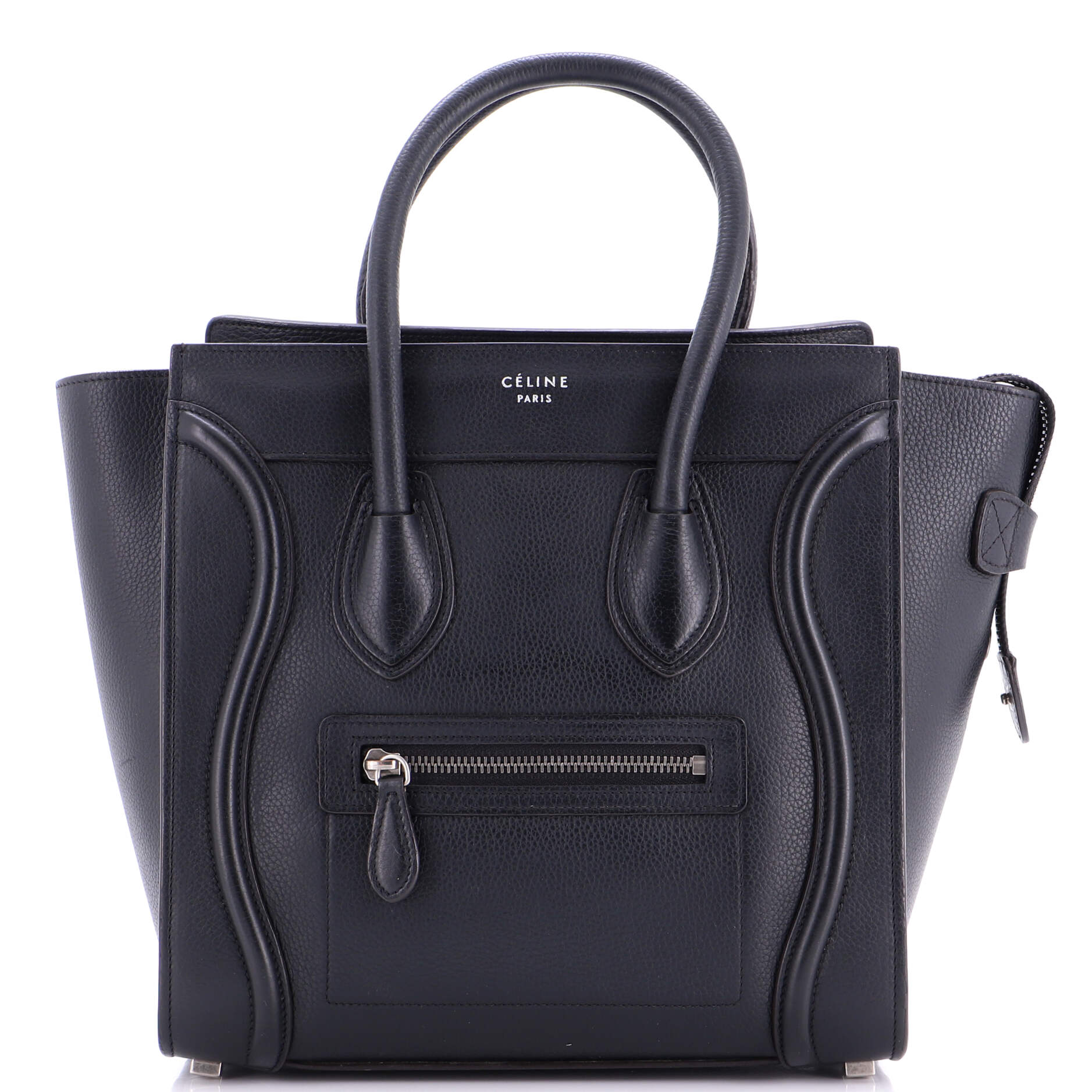 Luggage Bag Grainy Leather Micro