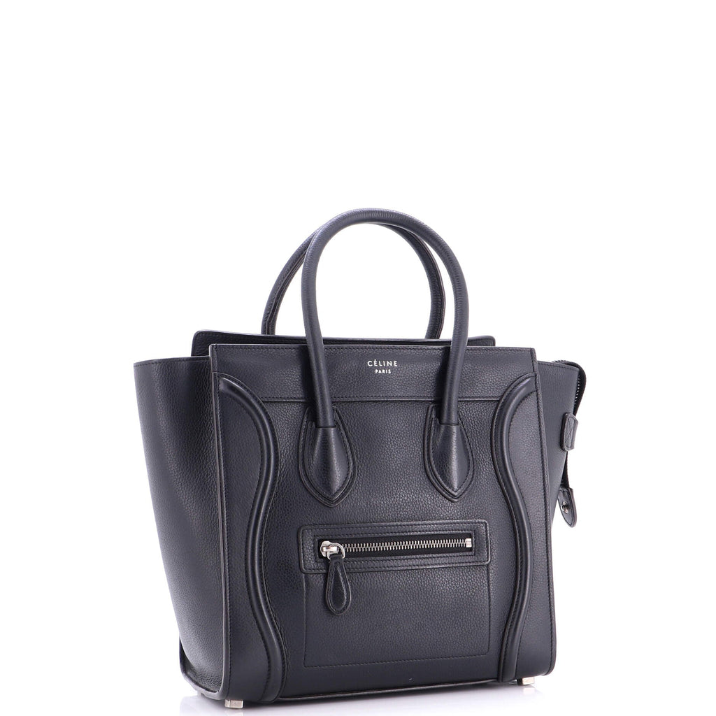 Luggage Bag Grainy Leather Micro