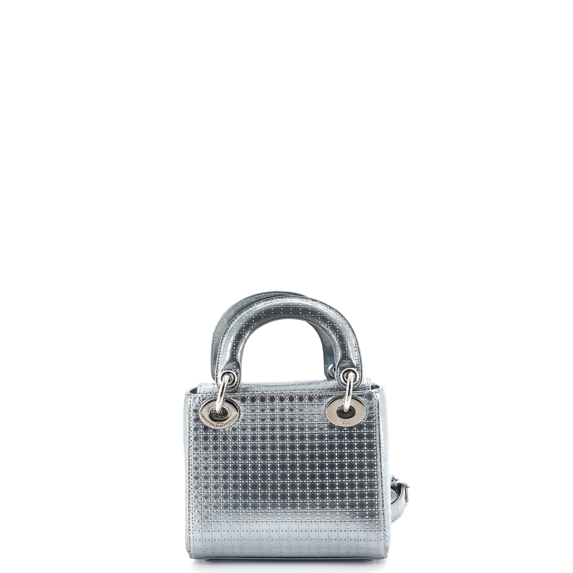 Lady Dior Bag Micro Cannage Metallic Calfskin Mini