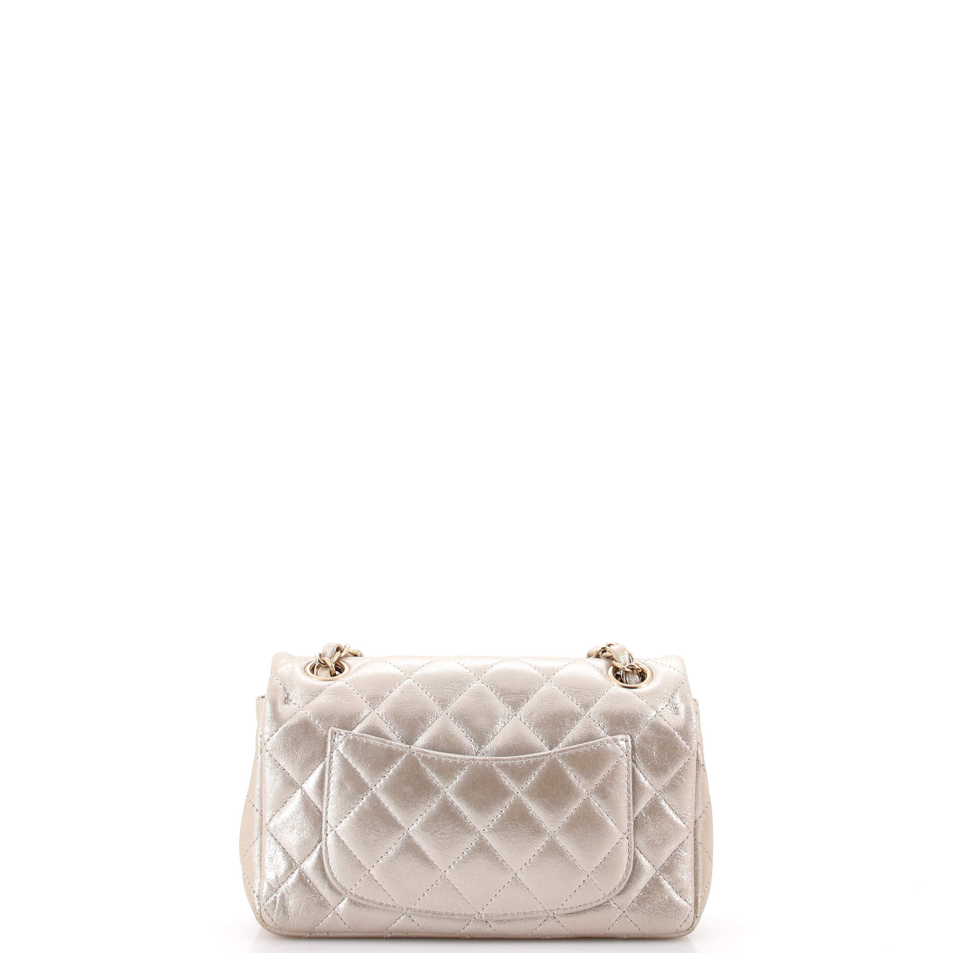 Classic Single Flap Bag Quilted Iridescent Calfskin Mini