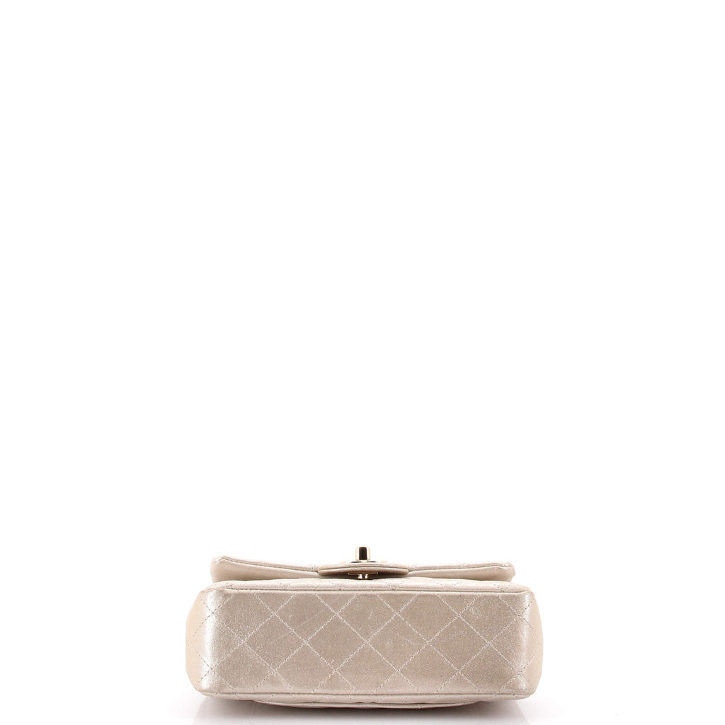 Classic Single Flap Bag Quilted Iridescent Calfskin Mini