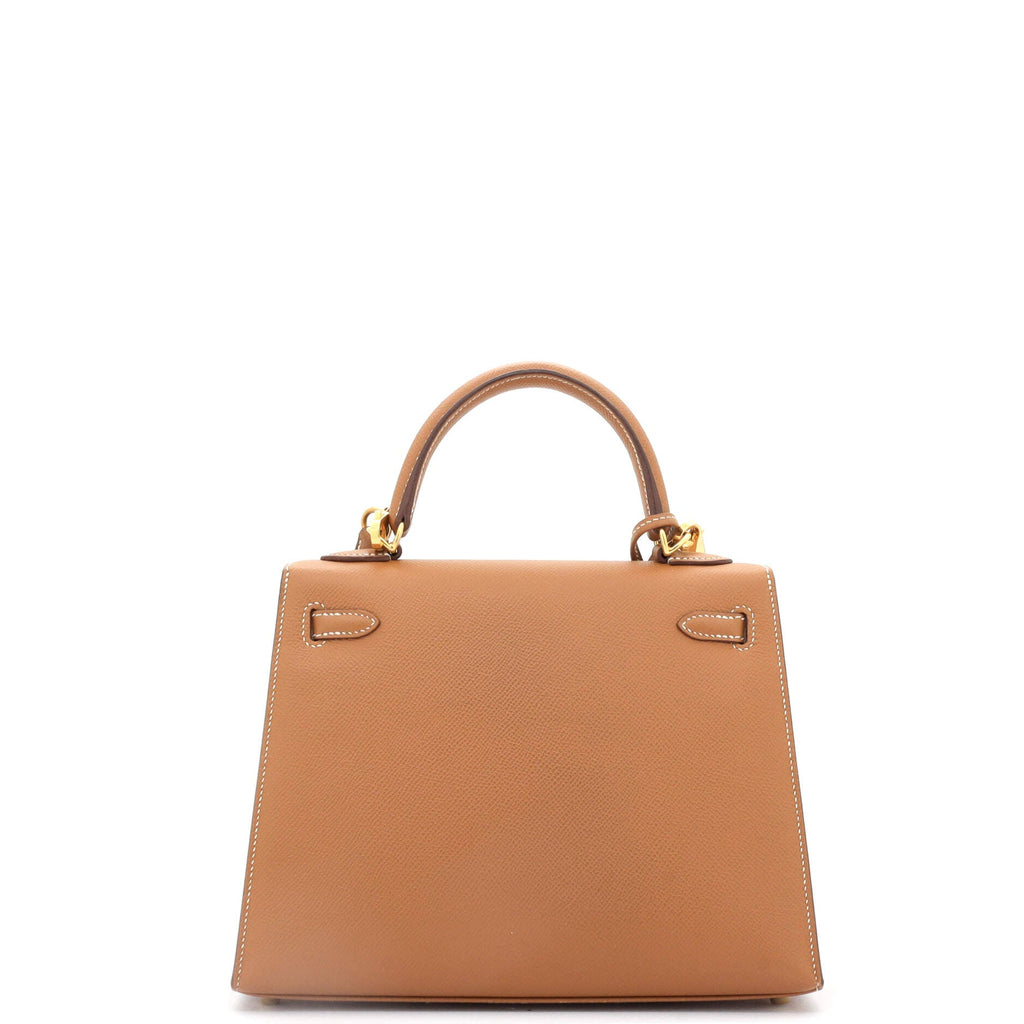Kelly Handbag Gold Epsom with Gold Hardware 25