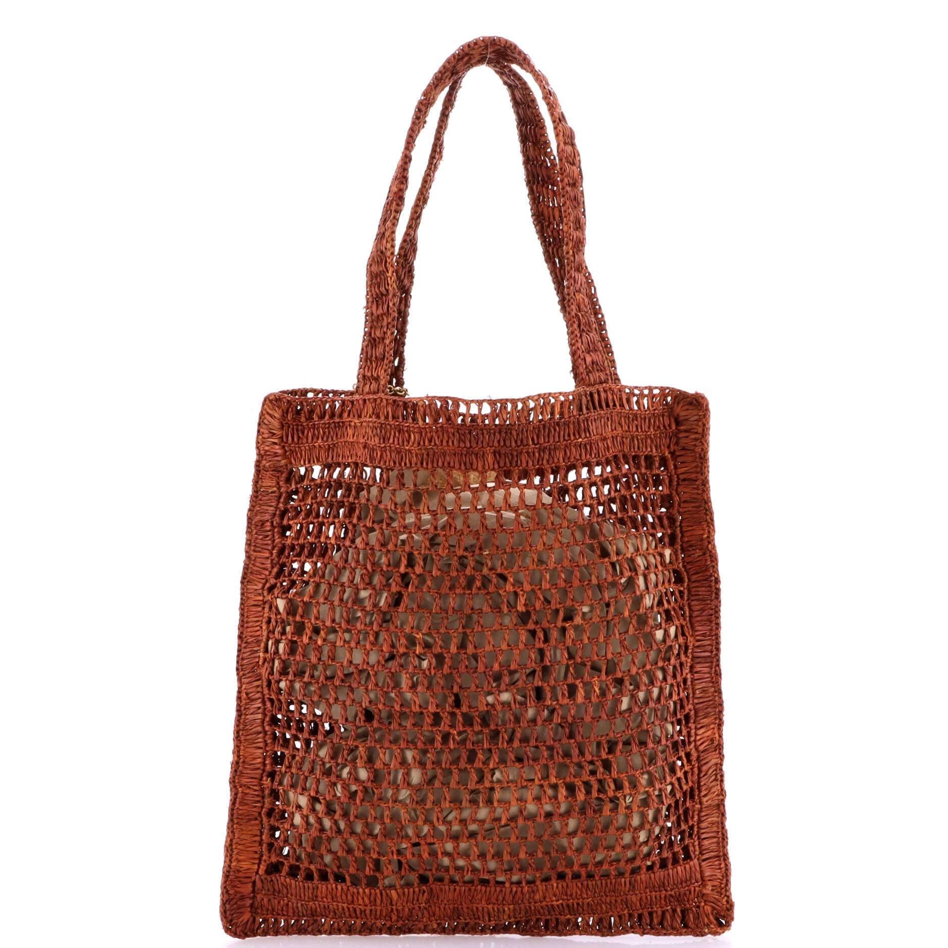 Summer Banana Tote Woven Raffia