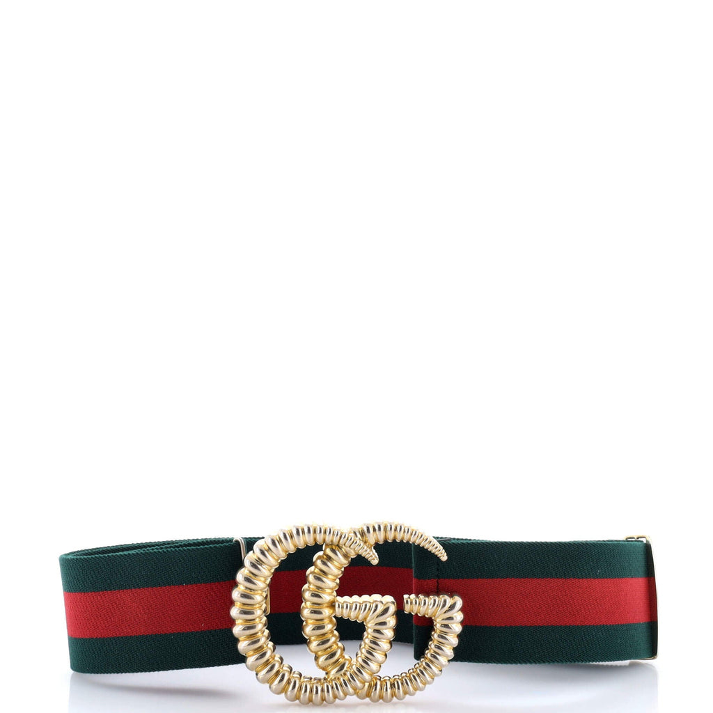 GG Torchon Web Belt Canvas Wide 105