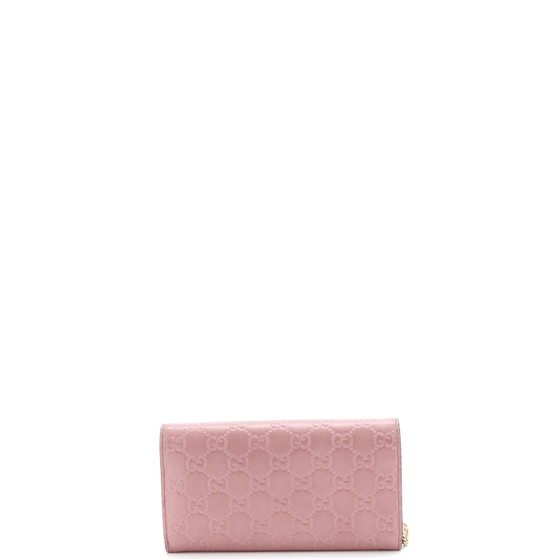 Padlock Continental Chain Wallet Guccissima Leather Long