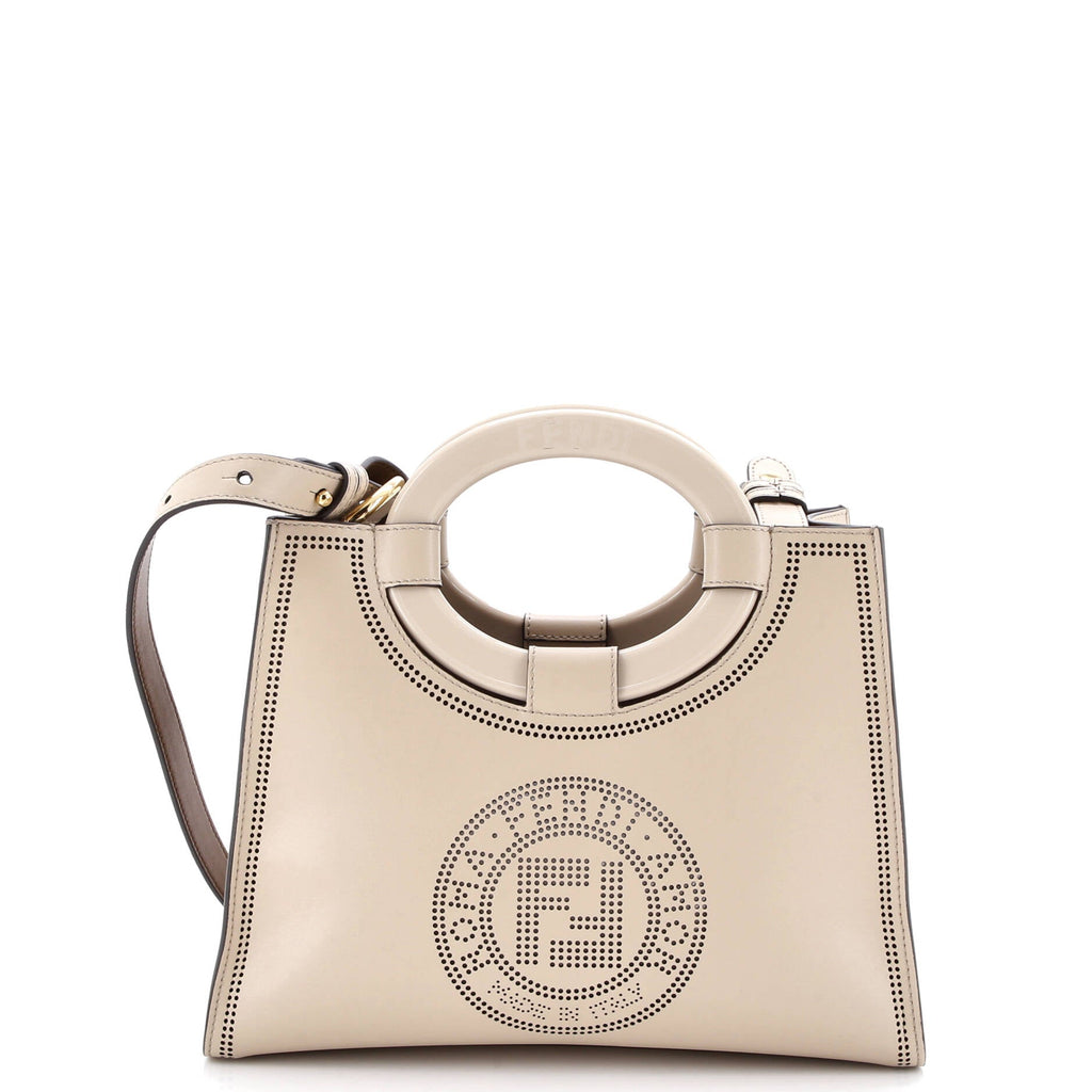 Runaway Shopper Tote Perforated Leather Small