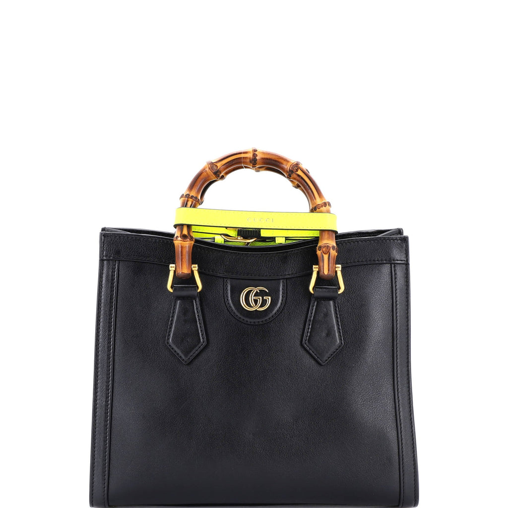 Diana NM Bamboo Handle Tote Leather Small