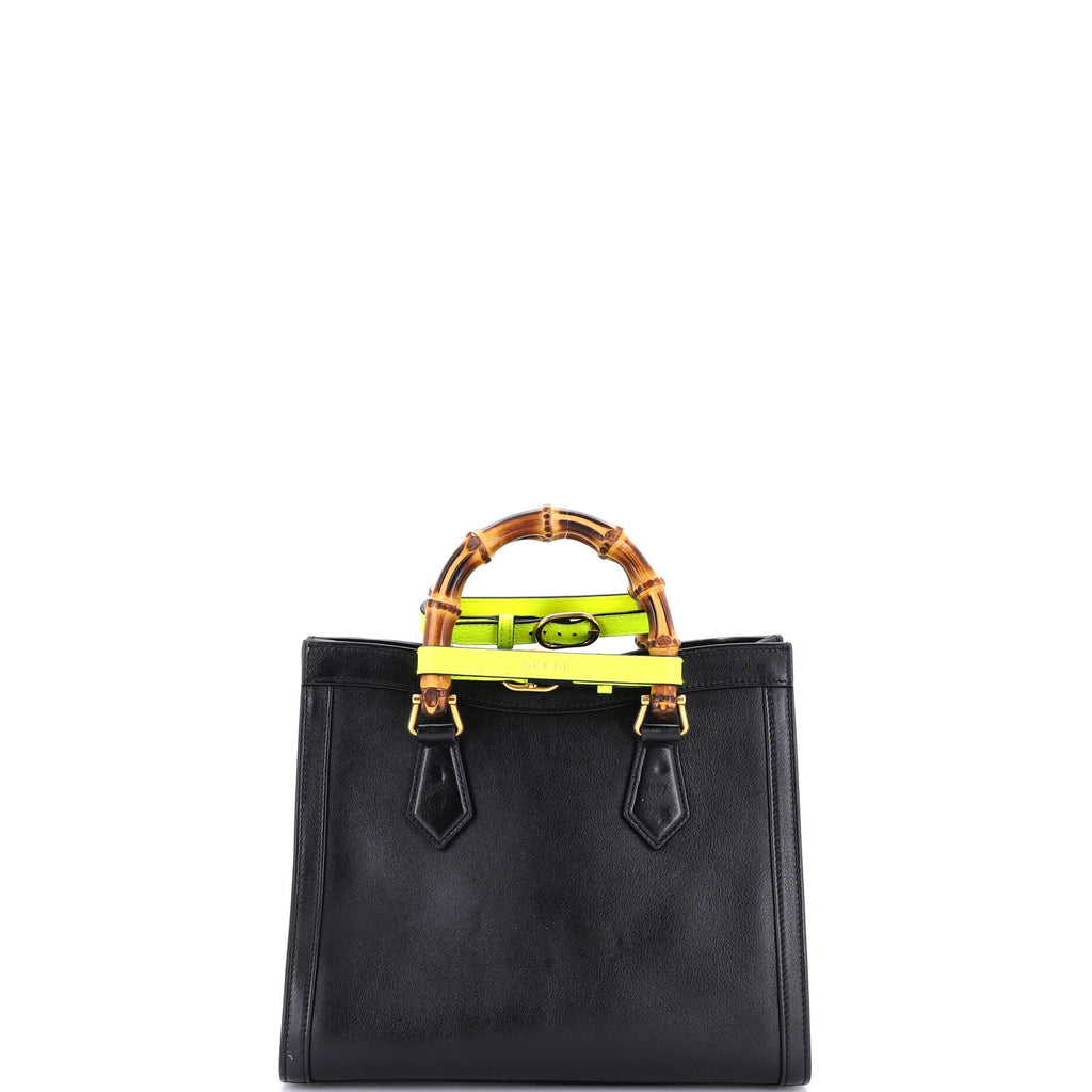 Diana NM Bamboo Handle Tote Leather Small