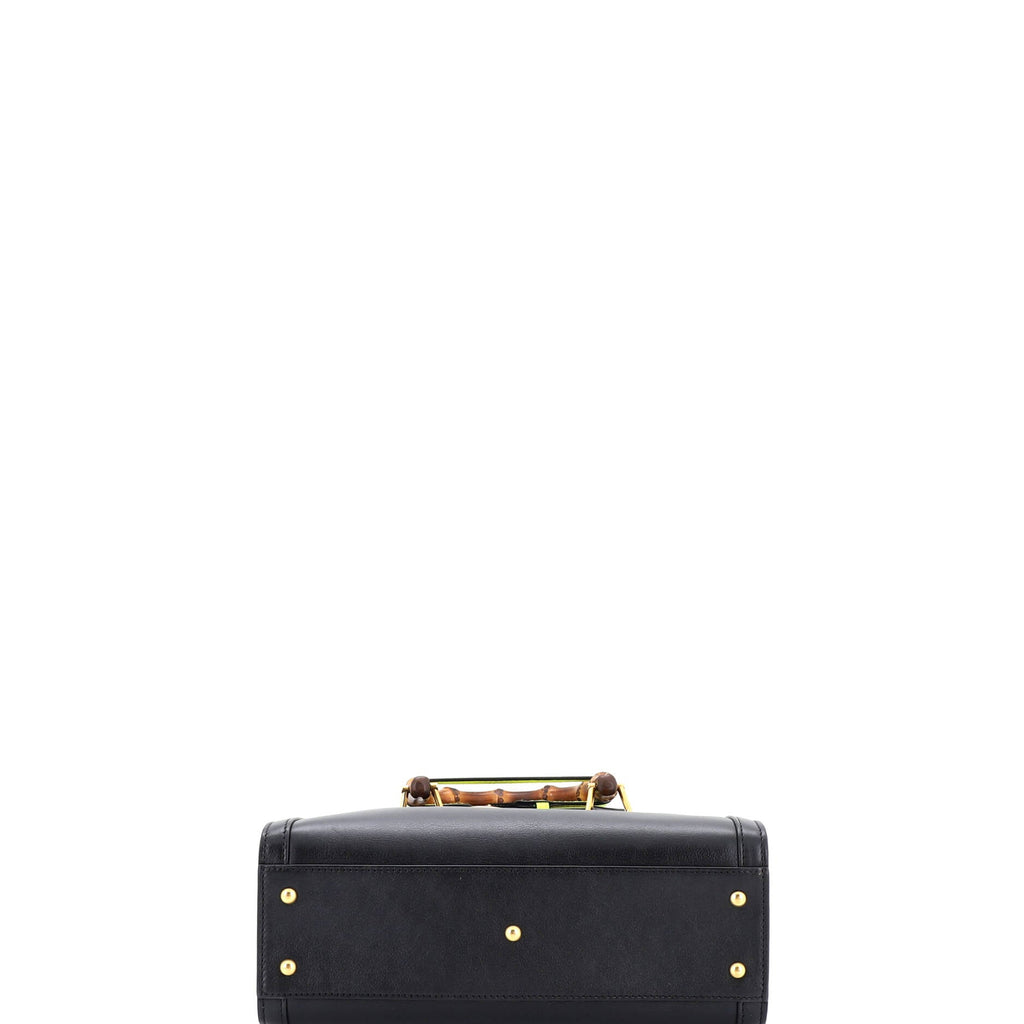 Diana NM Bamboo Handle Tote Leather Small
