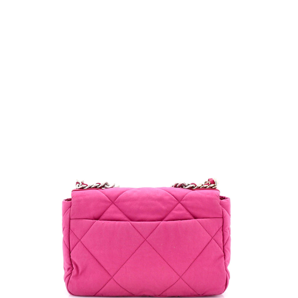 19 Flap Bag Quilted Canvas Medium
